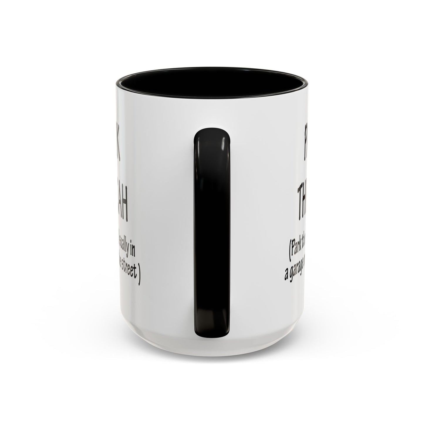 Accent Coffee Mug, Boston Pahk the Cah Funny Gift, Massachusetts Souvenir Cup, Tea Drinker Present, Office Desk Decor, Unique White Ceramic