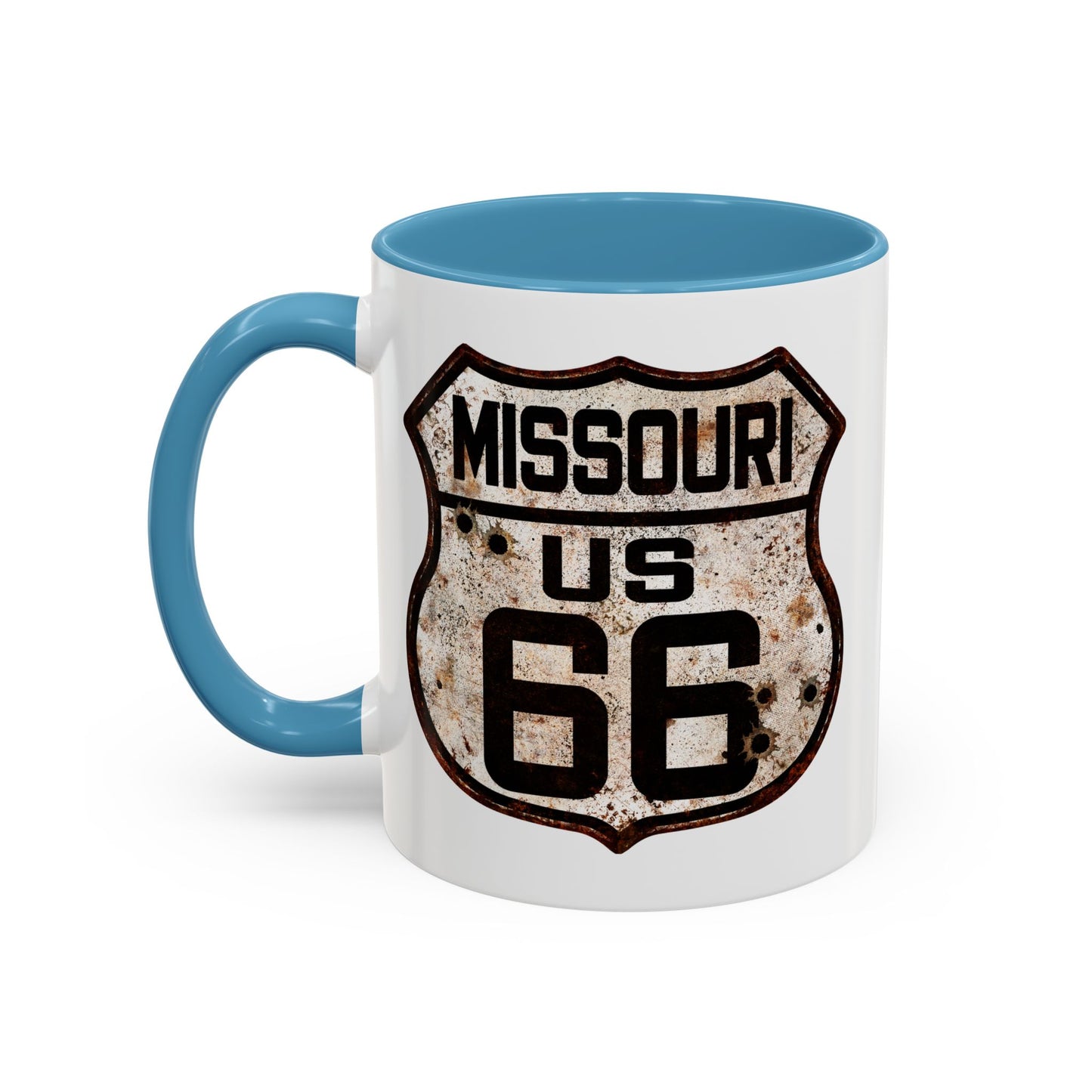 Mug Vintage Rusty Route 66 Highway Shield Missouri Route 66 Gift 11oz, 15oz