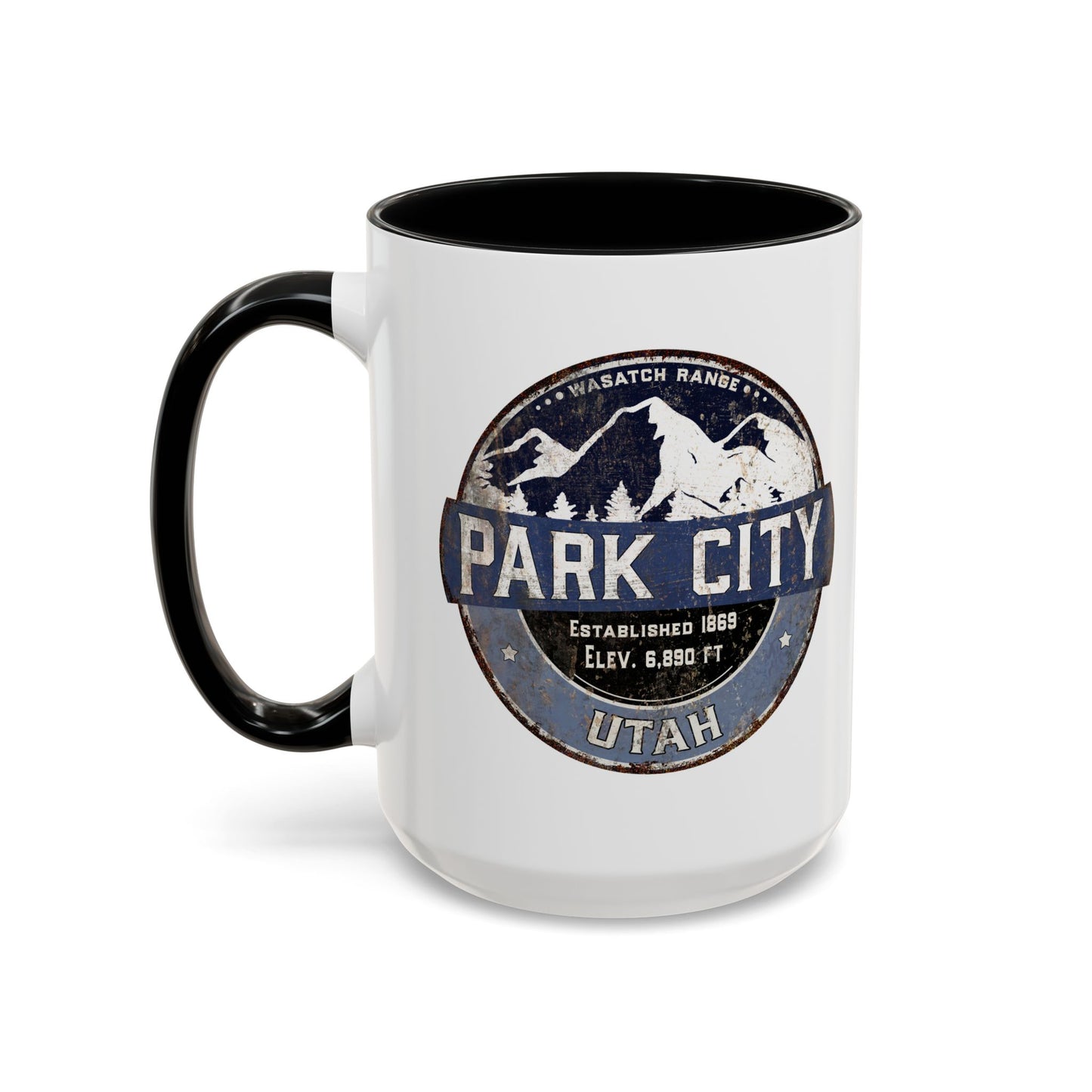 Ski Area Coffee Mug, Park City Winter Skiing Cup, Mountain Resort Gift, Snowboarding Lover Present, Ski Vacation Souvenir, Mountain