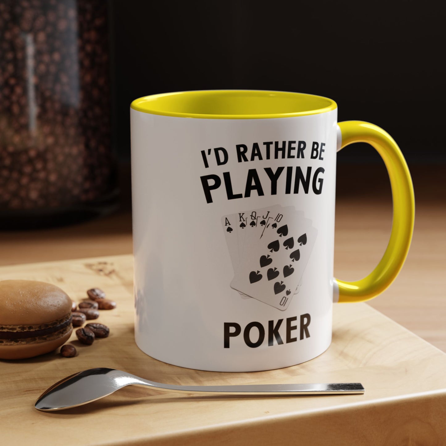 Funny Card Player Mug. Poker Mug. Card Player Gift. Poker Gift. Poker Player Coffee Mug. Poker Expert Mug. Poker Expert Gift Accent Coffee Mug (11, 15oz)