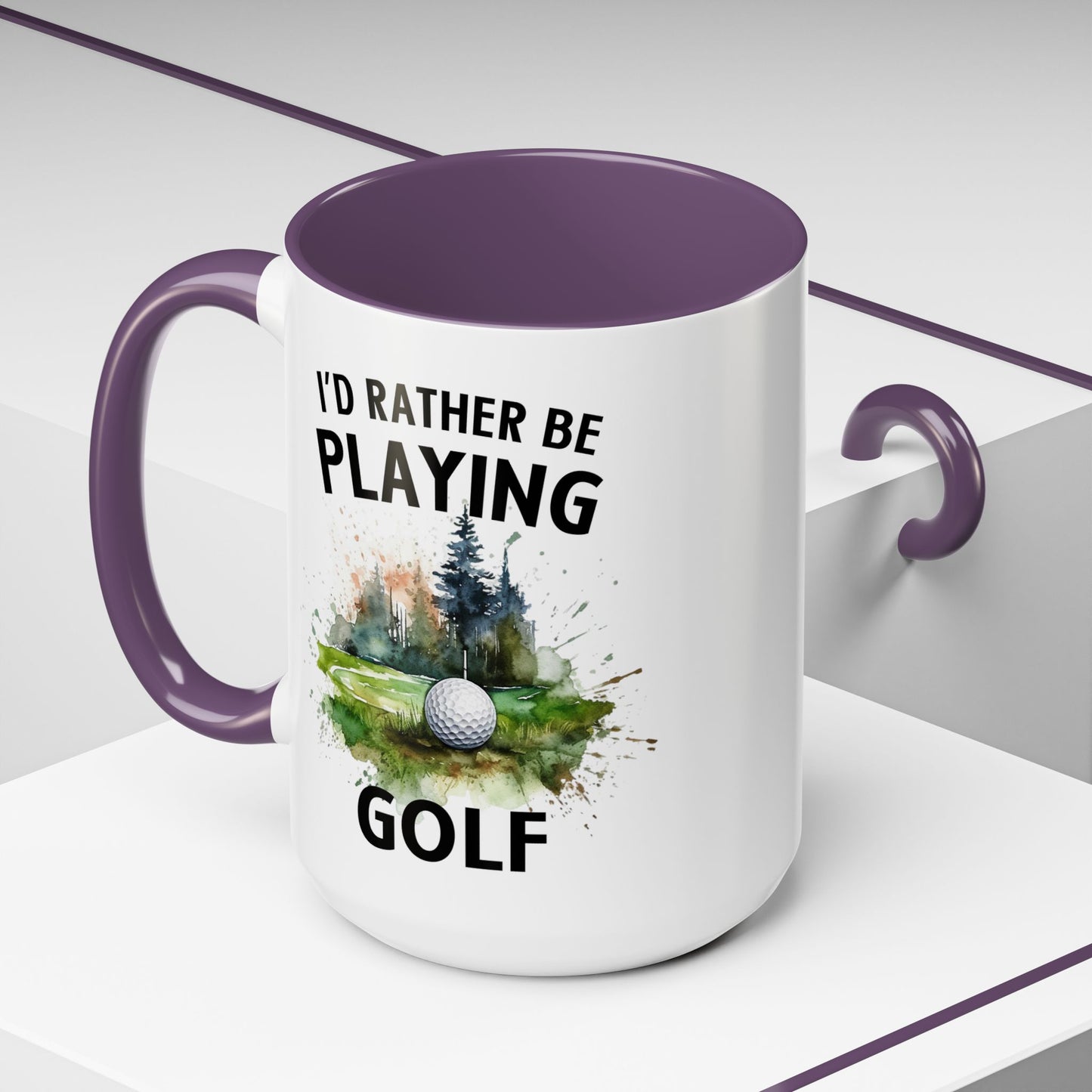 Funny Golf Mug - 11oz Ceramic Mug, I'd Rather Be Playing Golf Gift for Golfers 0190001