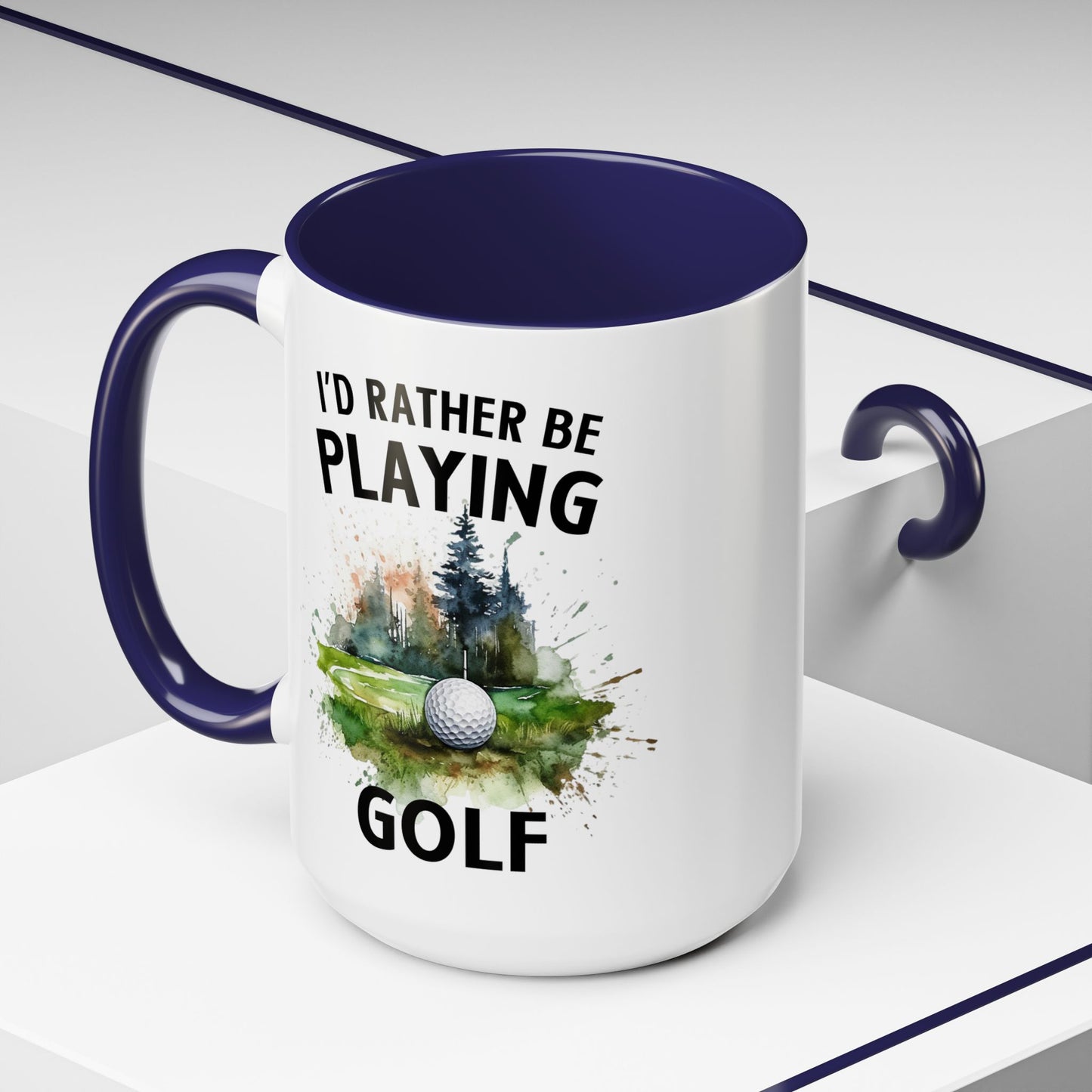 Funny Golf Mug - 11oz Ceramic Mug, I'd Rather Be Playing Golf Gift for Golfers 0190001