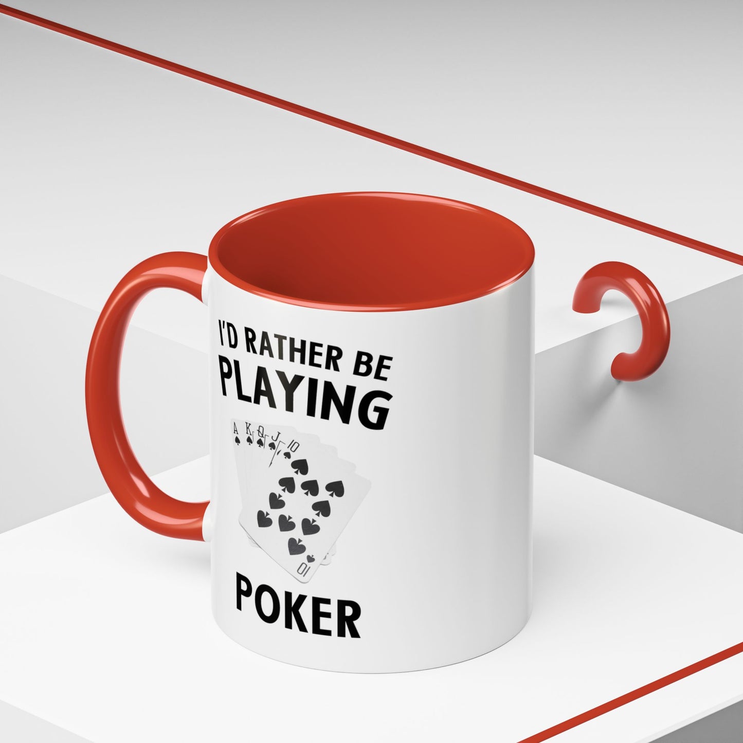 Funny Card Player Mug. Poker Mug. Card Player Gift. Poker Gift. Poker Player Coffee Mug. Poker Expert Mug. Poker Expert Gift Accent Coffee Mug (11, 15oz)