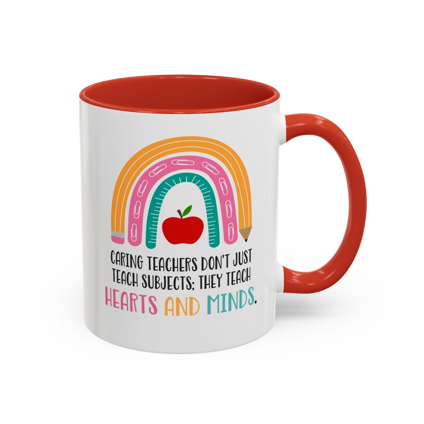 Thank You Teacher Mug - Caring Teachers Gift Accent Coffee Mug (11, 15oz)