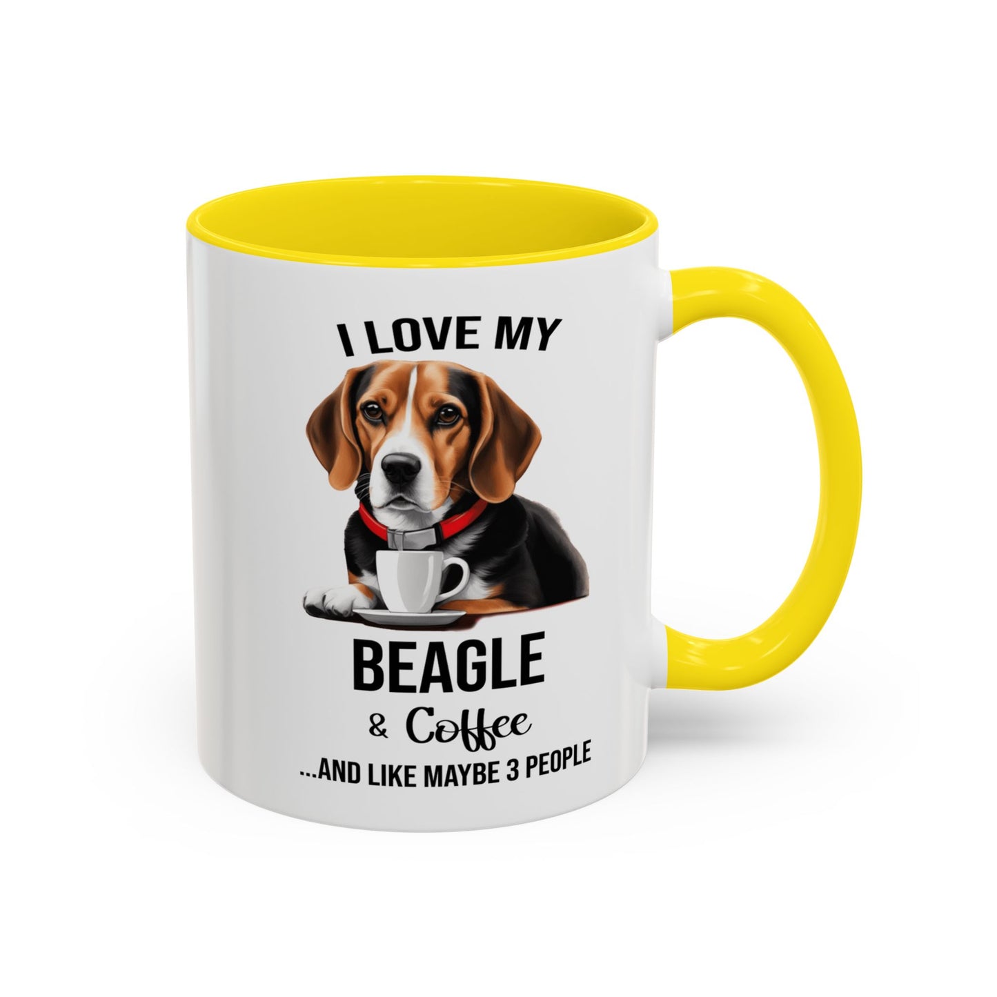 Beagle Lover Mug, Beagle Lover Gift, Coffee Mug, Beagle Mug, Beagle Gift, Beagle Owner Mug Beagle Owner Gift, Dog Mug A0023 Accent Coffee Mug (11, 15oz)