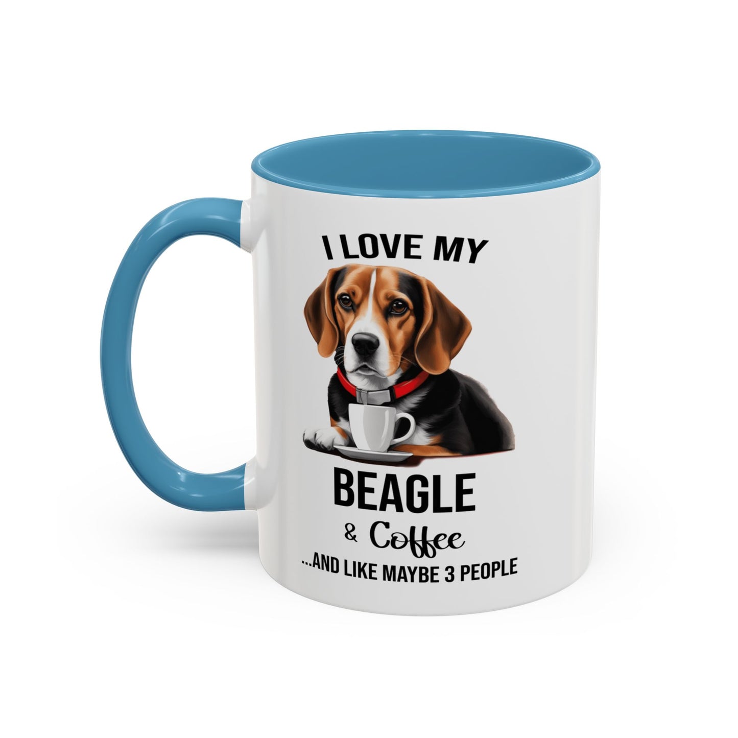 Beagle Lover Mug, Beagle Lover Gift, Coffee Mug, Beagle Mug, Beagle Gift, Beagle Owner Mug Beagle Owner Gift, Dog Mug A0023 Accent Coffee Mug (11, 15oz)