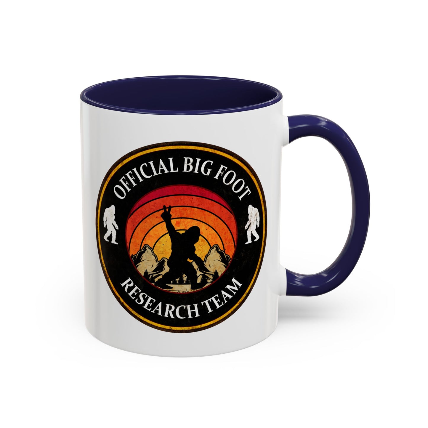 Big Foot Sticker - Big Foot Watch Club - Sasquatch Decal - Funny Yeti Gift Accent Coffee Mug (11, 15oz)