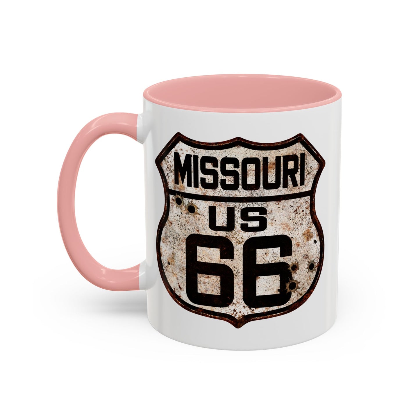 Mug Vintage Rusty Route 66 Highway Shield Missouri Route 66 Gift 11oz, 15oz