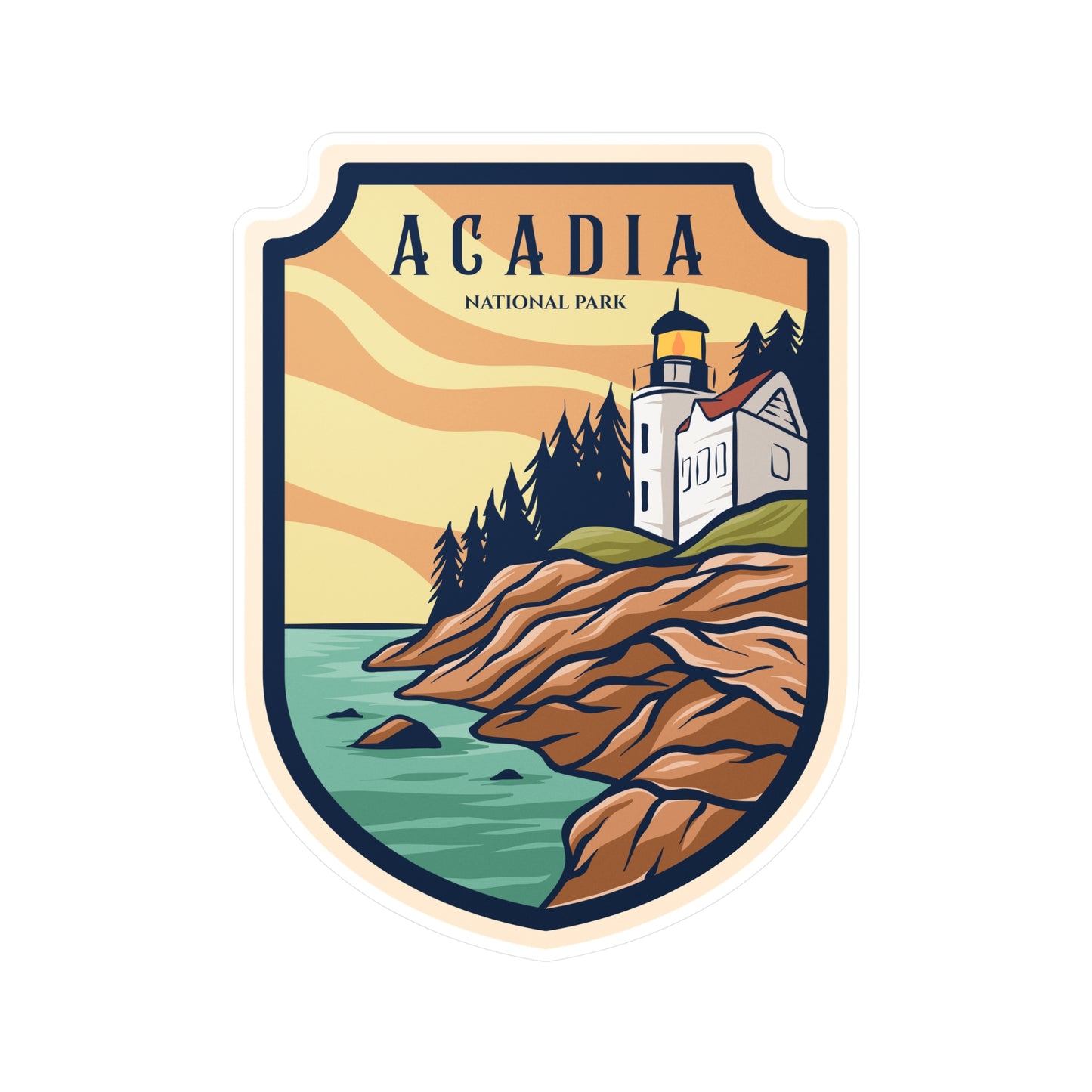 Acadia National Park Kiss-Cut Vinyl Decals