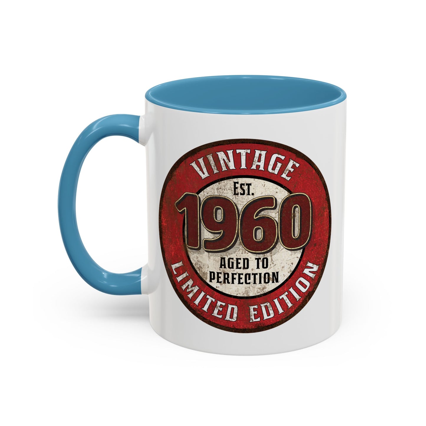 Vintage 1960 Birthday Mug, Aged to Perfection Limited Qty Coffee Cup - Gift Idea, Memories, Special Occasion, Unique Gift