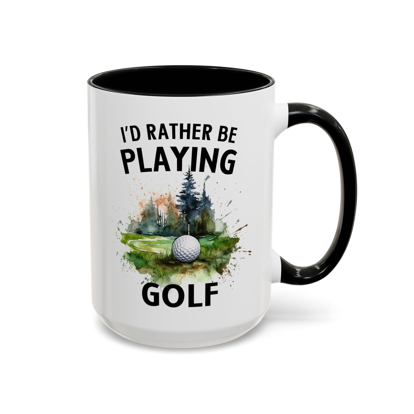 Funny Golf Mug - 11oz Ceramic Mug, I'd Rather Be Playing Golf Gift for Golfers 0190001