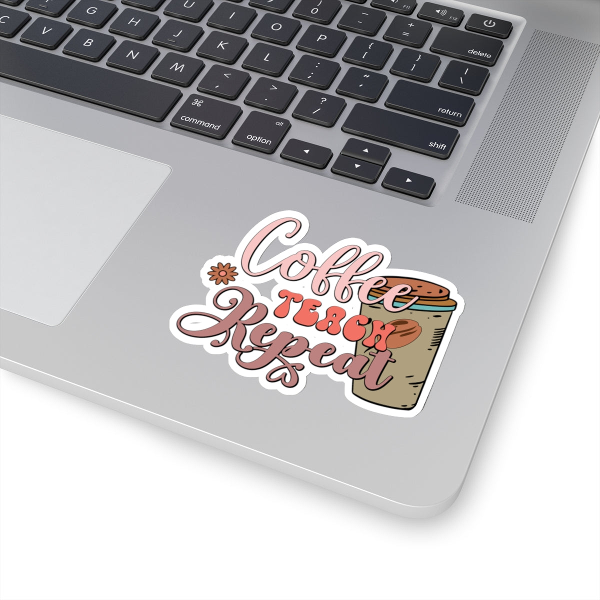 Teacher Coffee Kiss-Cut Stickers