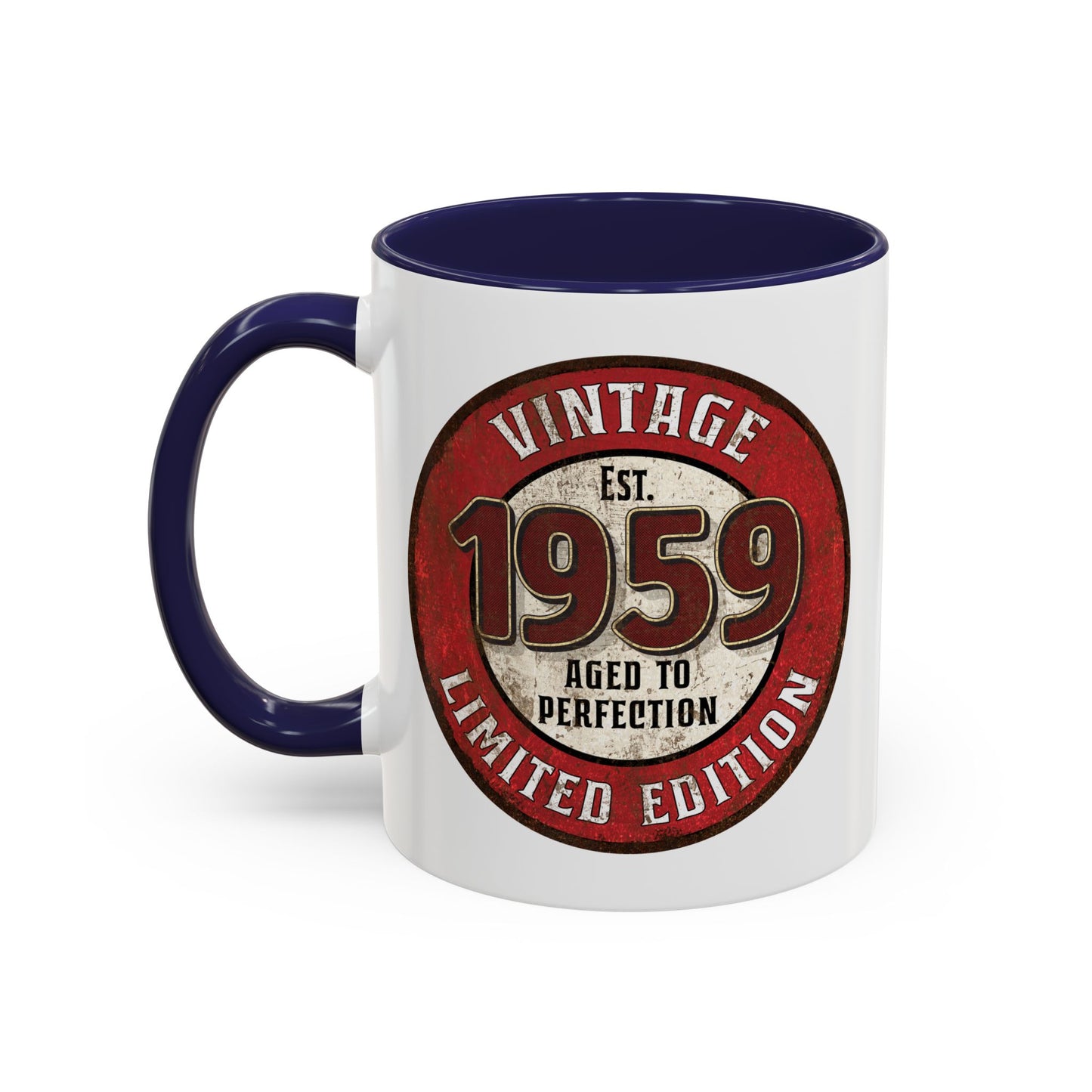 Vintage 1959 Birthday Mug, Aged to Perfection Limited Qty Coffee Cup - Gift Idea, Memories, Special Occasion, Collector's Item, Unique