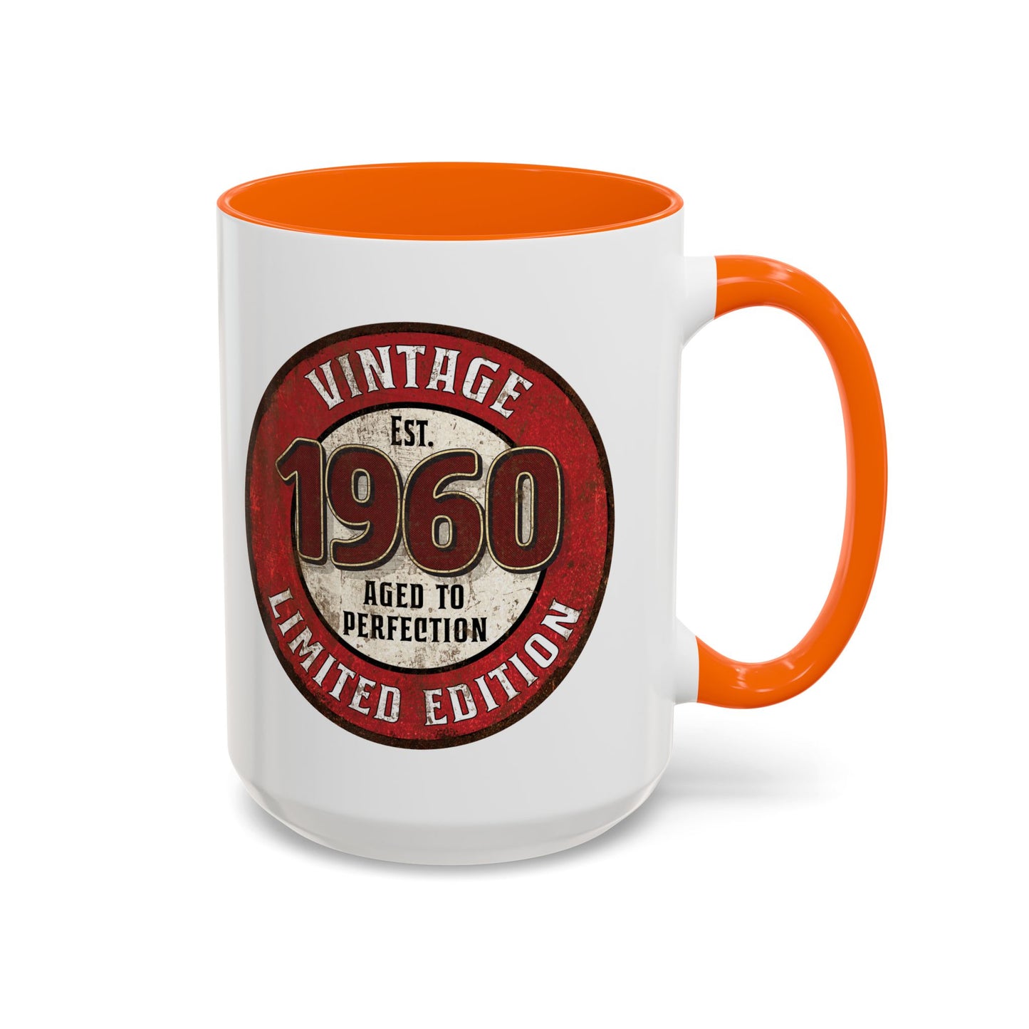 Vintage 1960 Birthday Mug, Aged to Perfection Limited Qty Coffee Cup - Gift Idea, Memories, Special Occasion, Unique Gift