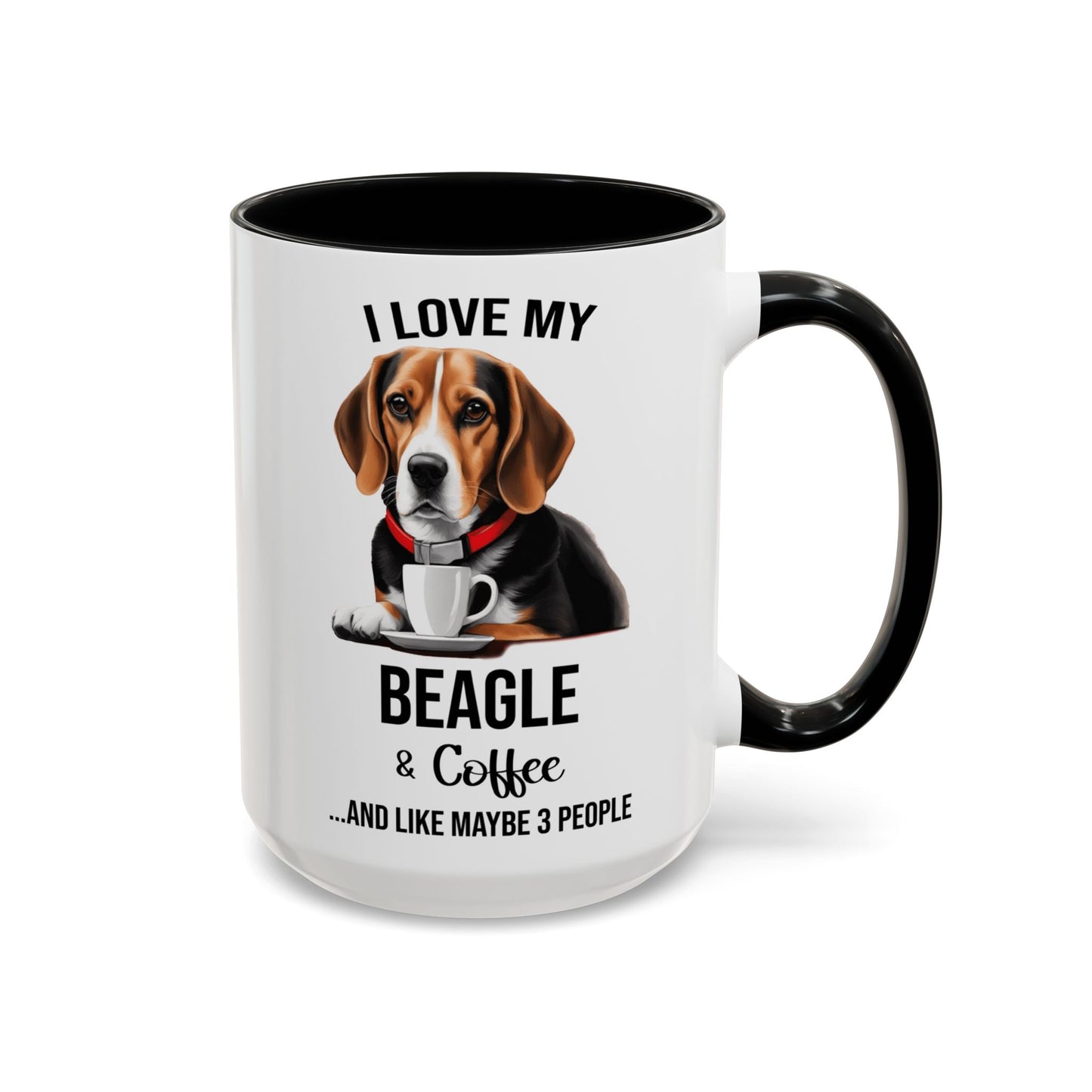 Beagle Lover Mug, Beagle Lover Gift, Coffee Mug, Beagle Mug, Beagle Gift, Beagle Owner Mug Beagle Owner Gift, Dog Mug A0023 Accent Coffee Mug (11, 15oz)