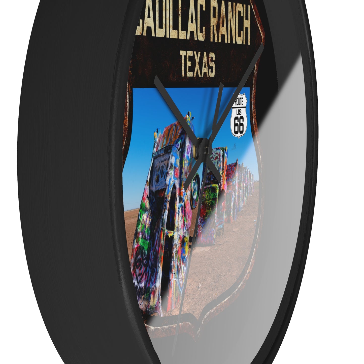 Wall Clock Cadillac Ranch Route 66 Shield Route 66 Gift