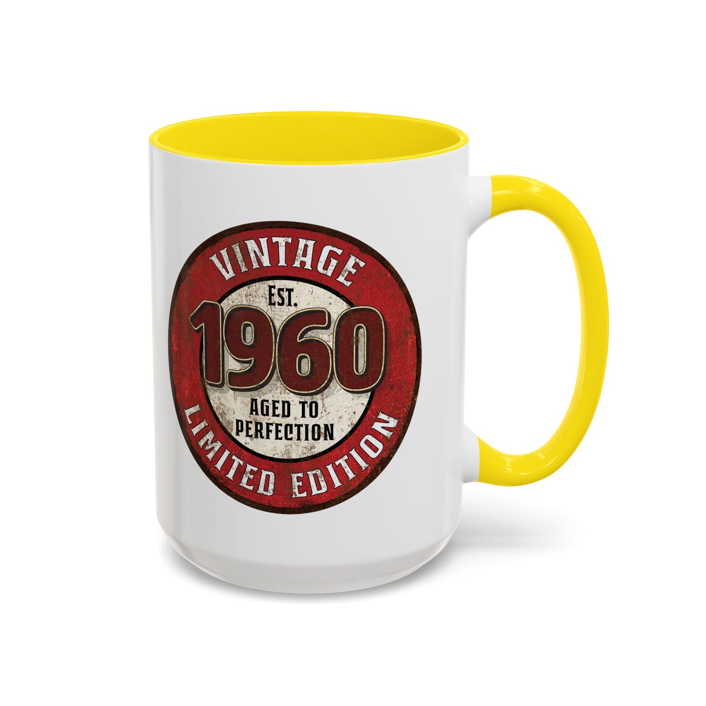 Vintage 1960 Birthday Mug, Aged to Perfection Limited Qty Coffee Cup - Gift Idea, Memories, Special Occasion, Unique Gift