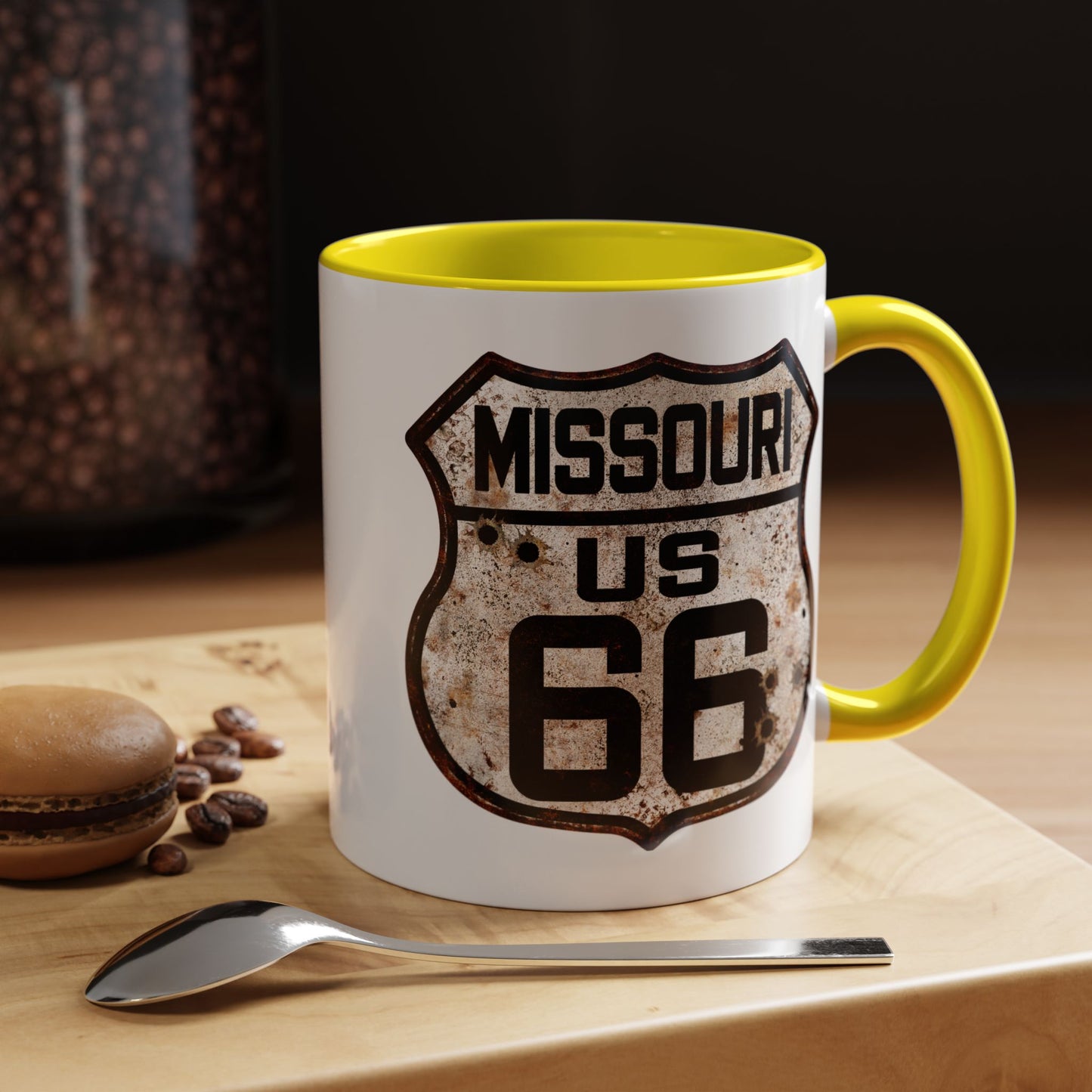 Mug Vintage Rusty Route 66 Highway Shield Missouri Route 66 Gift 11oz, 15oz