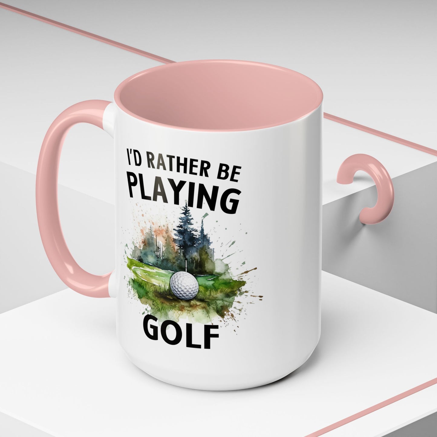 Funny Golf Mug - 11oz Ceramic Mug, I'd Rather Be Playing Golf Gift for Golfers 0190001