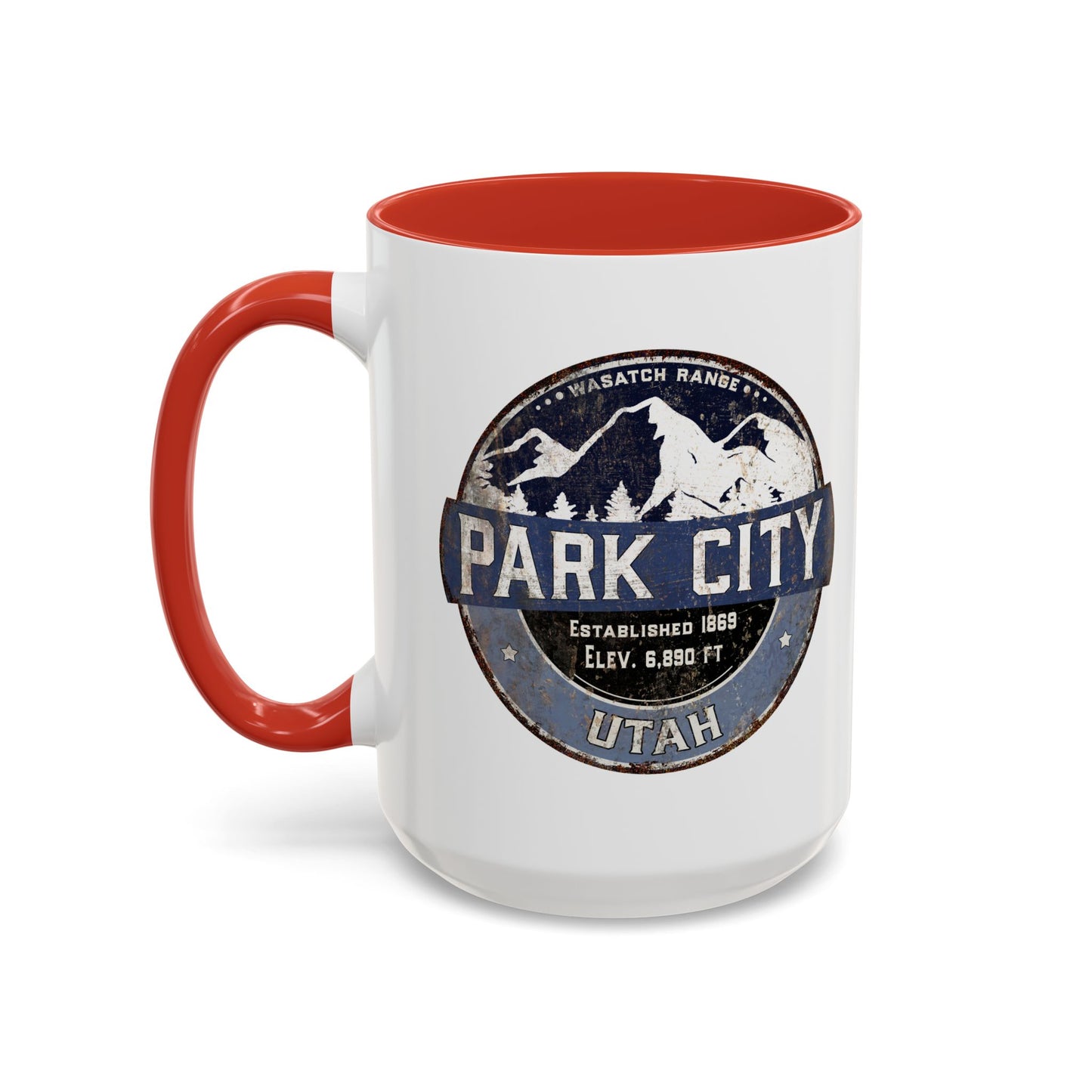 Ski Area Coffee Mug, Park City Winter Skiing Cup, Mountain Resort Gift, Snowboarding Lover Present, Ski Vacation Souvenir, Mountain