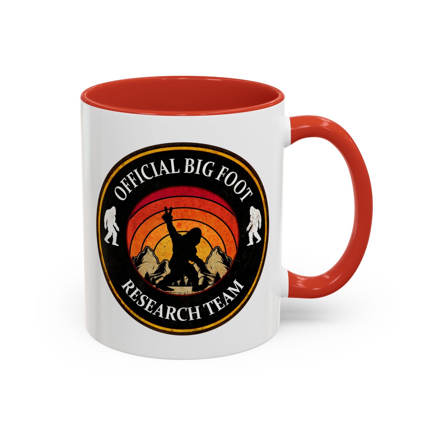 Big Foot Sticker - Big Foot Watch Club - Sasquatch Decal - Funny Yeti Gift Accent Coffee Mug (11, 15oz)