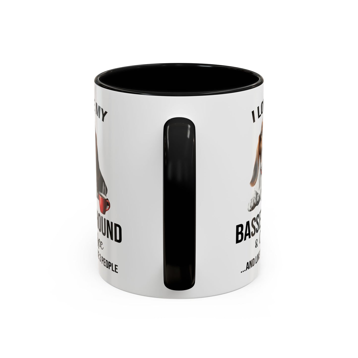 Basset Hound Lover Mug, Basset Hound Lover Gift, Coffee Mug, Basset Hound Mug, Basset Hound Gift, Basset Hound Owner, Coffee Cup A0023-005 Accent Coffee Mug (11, 15oz)