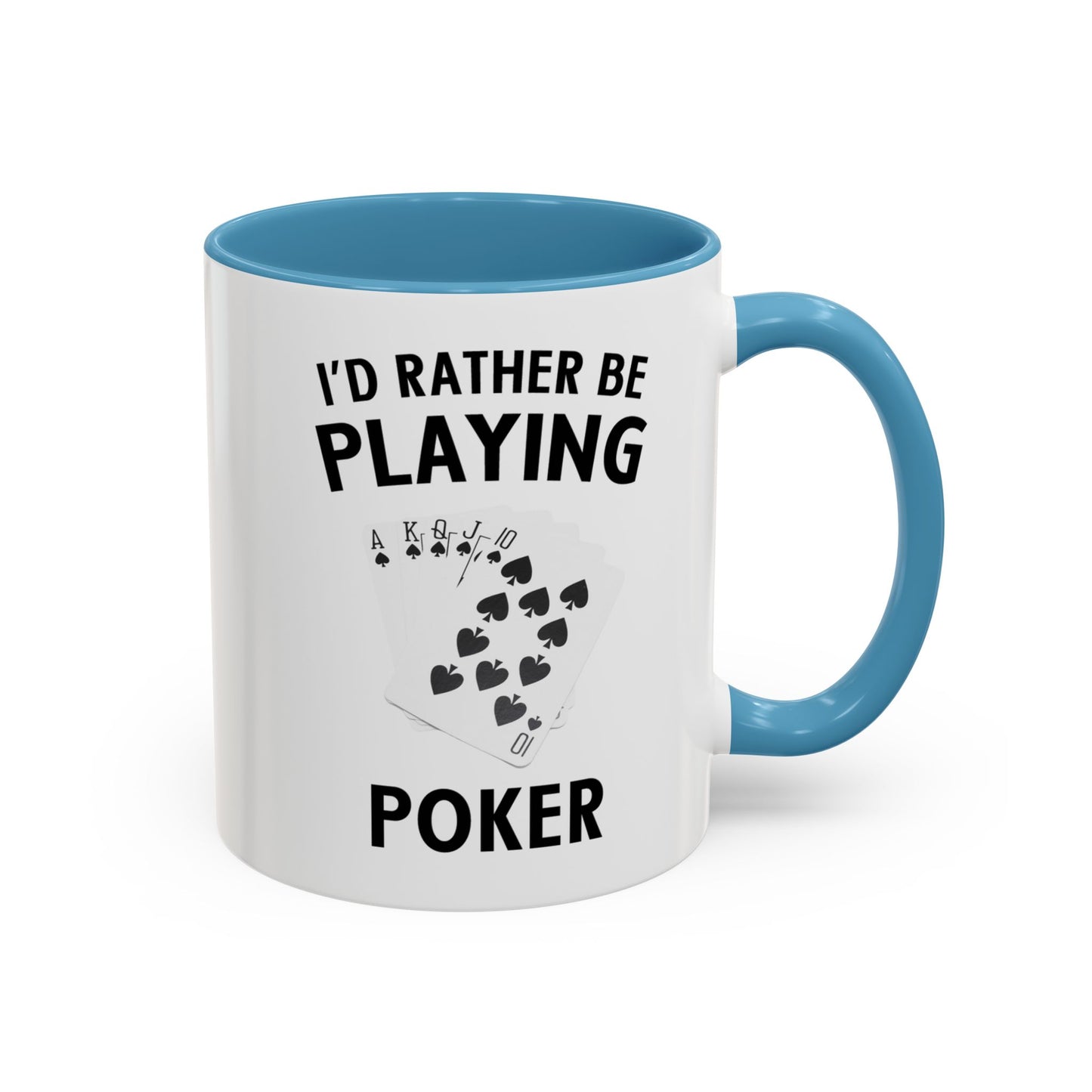 Funny Card Player Mug. Poker Mug. Card Player Gift. Poker Gift. Poker Player Coffee Mug. Poker Expert Mug. Poker Expert Gift Accent Coffee Mug (11, 15oz)