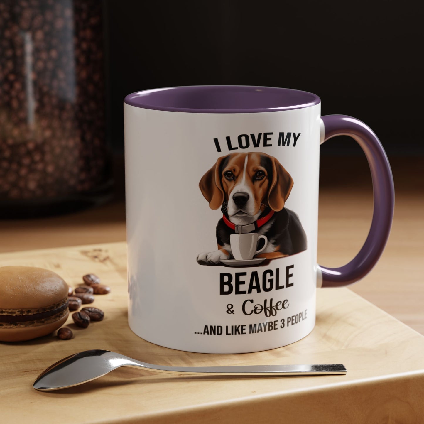 Beagle Lover Mug, Beagle Lover Gift, Coffee Mug, Beagle Mug, Beagle Gift, Beagle Owner Mug Beagle Owner Gift, Dog Mug A0023 Accent Coffee Mug (11, 15oz)