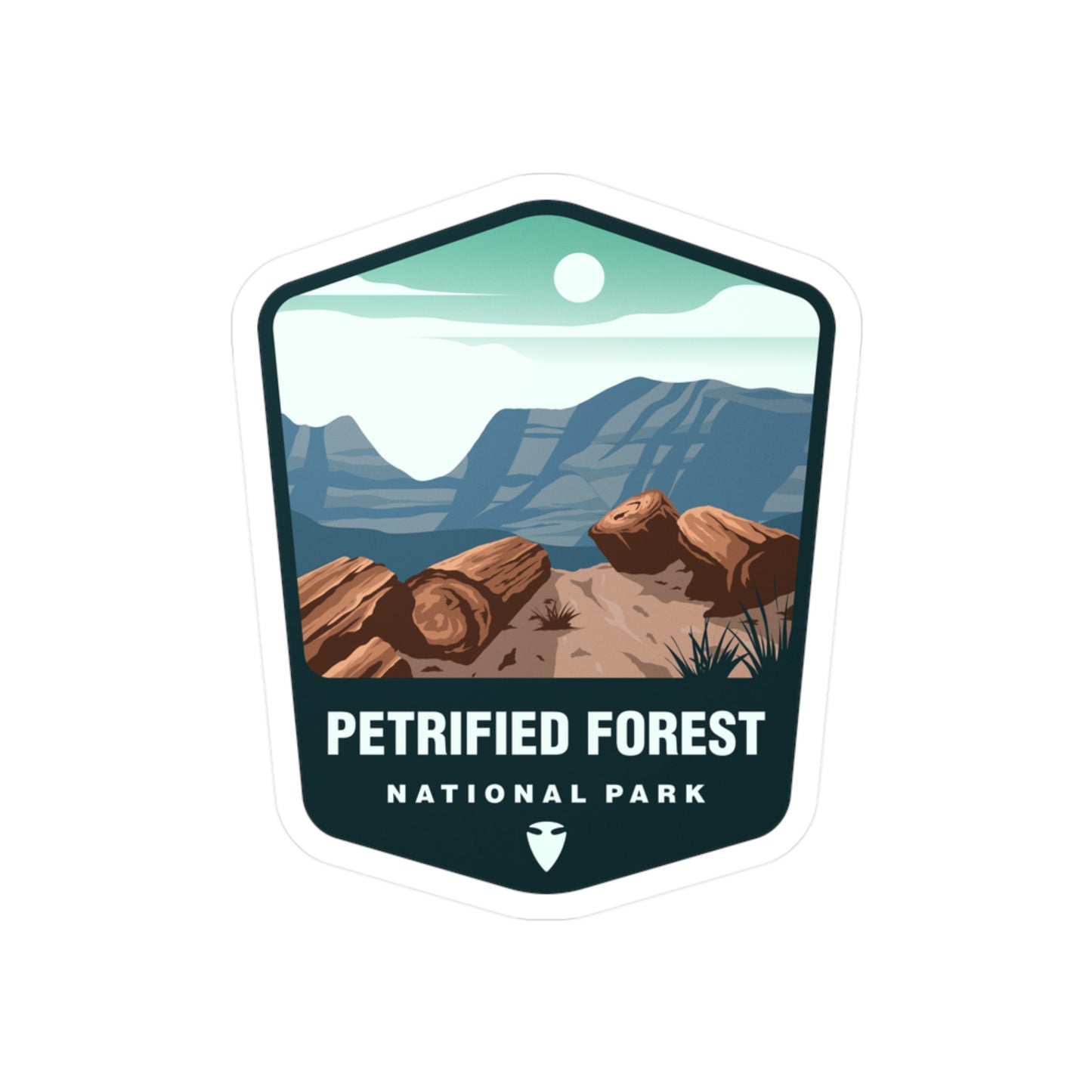 Petrified Forest National Park Sticker, National Park Stickers, Travel Stickers, Laptop Decal, Vinyl Sticker, Vinyl Decal, Floral Stickers