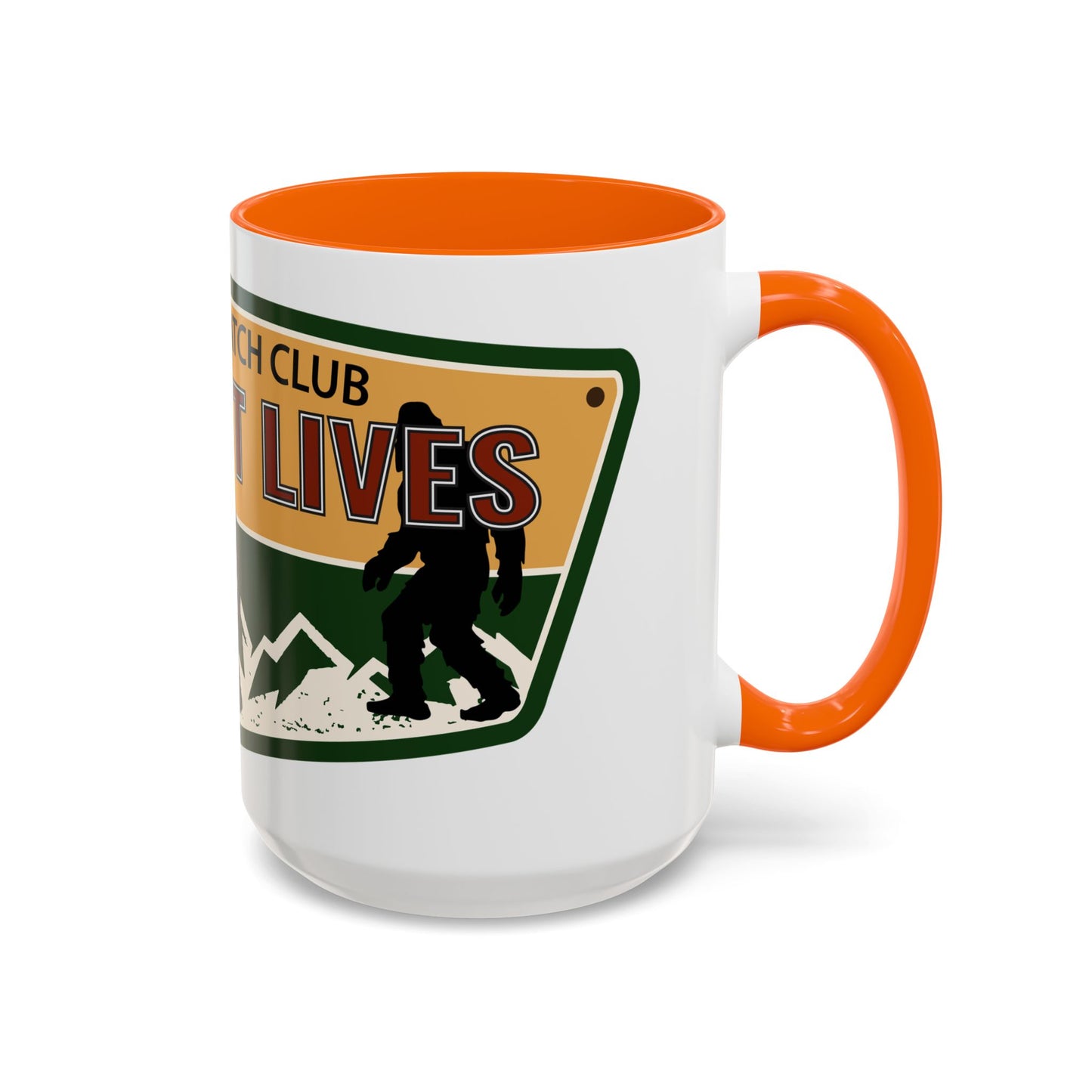 Big Foot Watch Club Sticker - Sasquatch Decal - Funny Yeti Gift Accent Coffee Mug (11, 15oz)