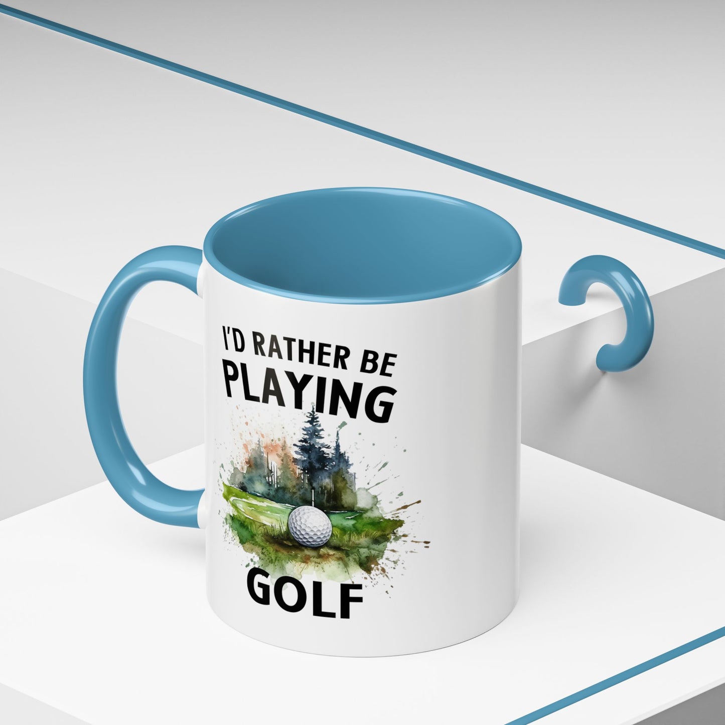 Funny Golf Mug - 11oz Ceramic Mug, I'd Rather Be Playing Golf Gift for Golfers 0190001