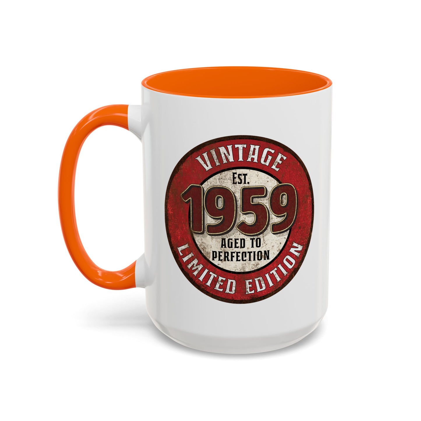 Vintage 1959 Birthday Mug, Aged to Perfection Limited Qty Coffee Cup - Gift Idea, Memories, Special Occasion, Collector's Item, Unique