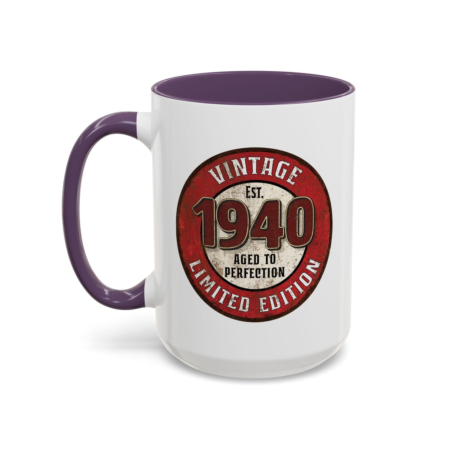 Vintage 1940 Birthday Mug, Aged to Perfection Limited Qty Coffee Cup