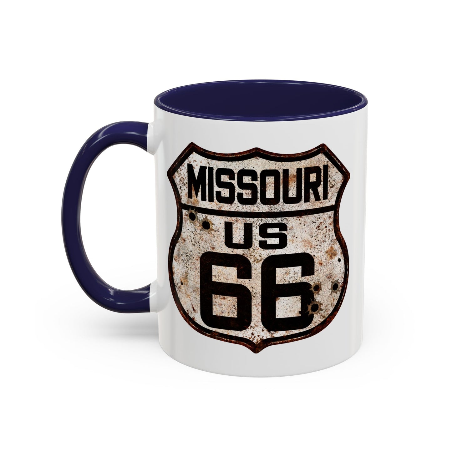 Mug Vintage Rusty Route 66 Highway Shield Missouri Route 66 Gift 11oz, 15oz