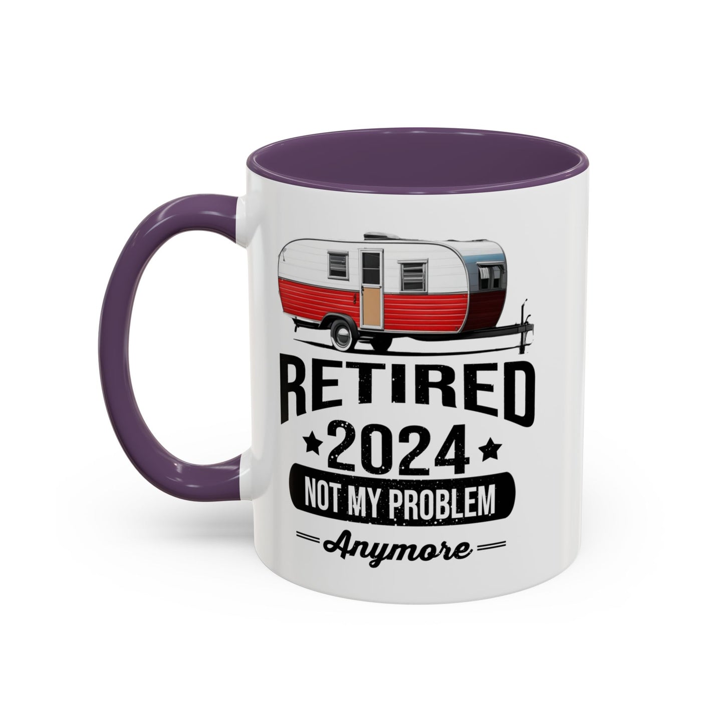 Retirement Mug - Retirement Camping - Coffee Mug - Funny Retirement Gift, Happy Retirement Mug, Fishing Retirement Gift A0037-02 Accent Coffee Mug (11, 15oz)