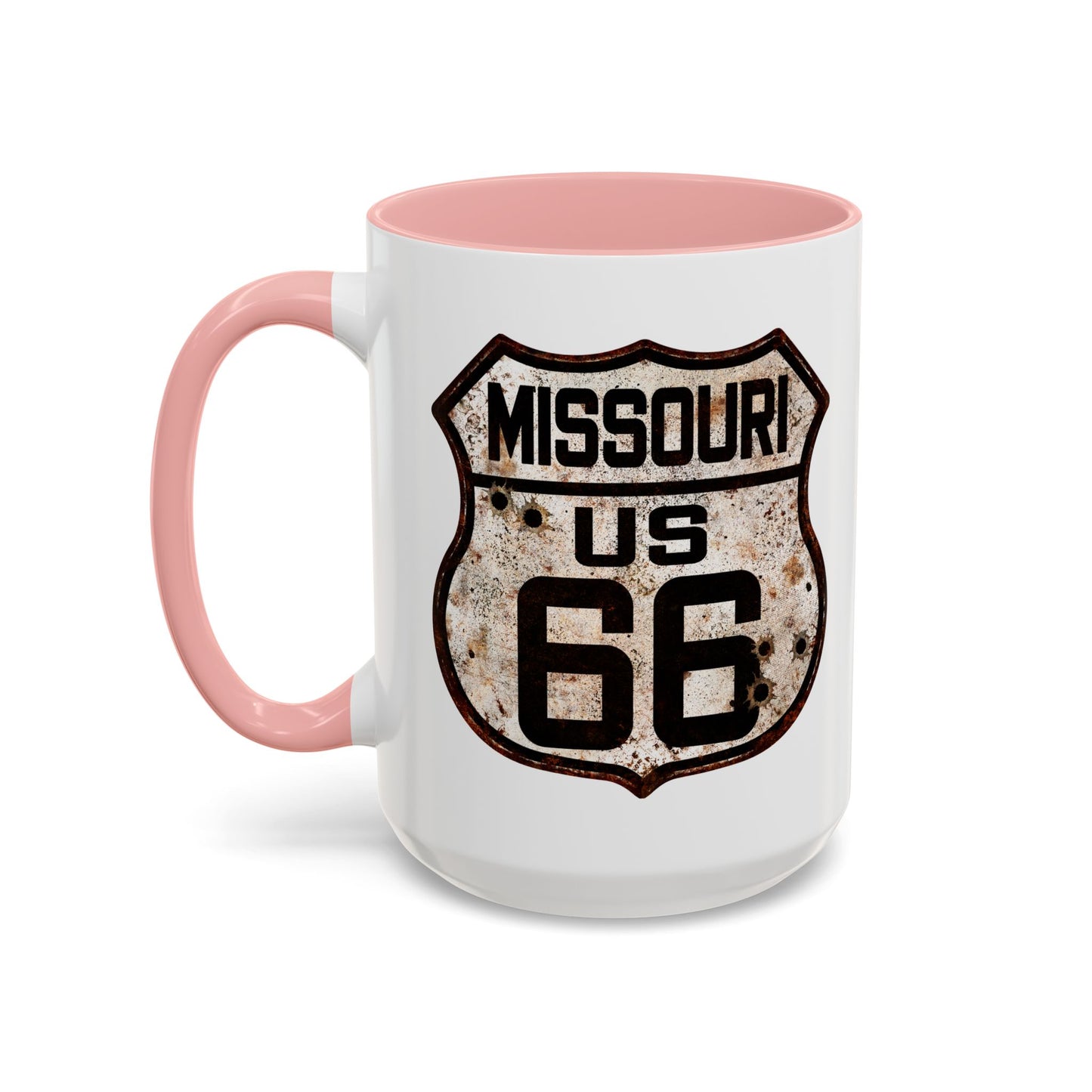 Mug Vintage Rusty Route 66 Highway Shield Missouri Route 66 Gift 11oz, 15oz