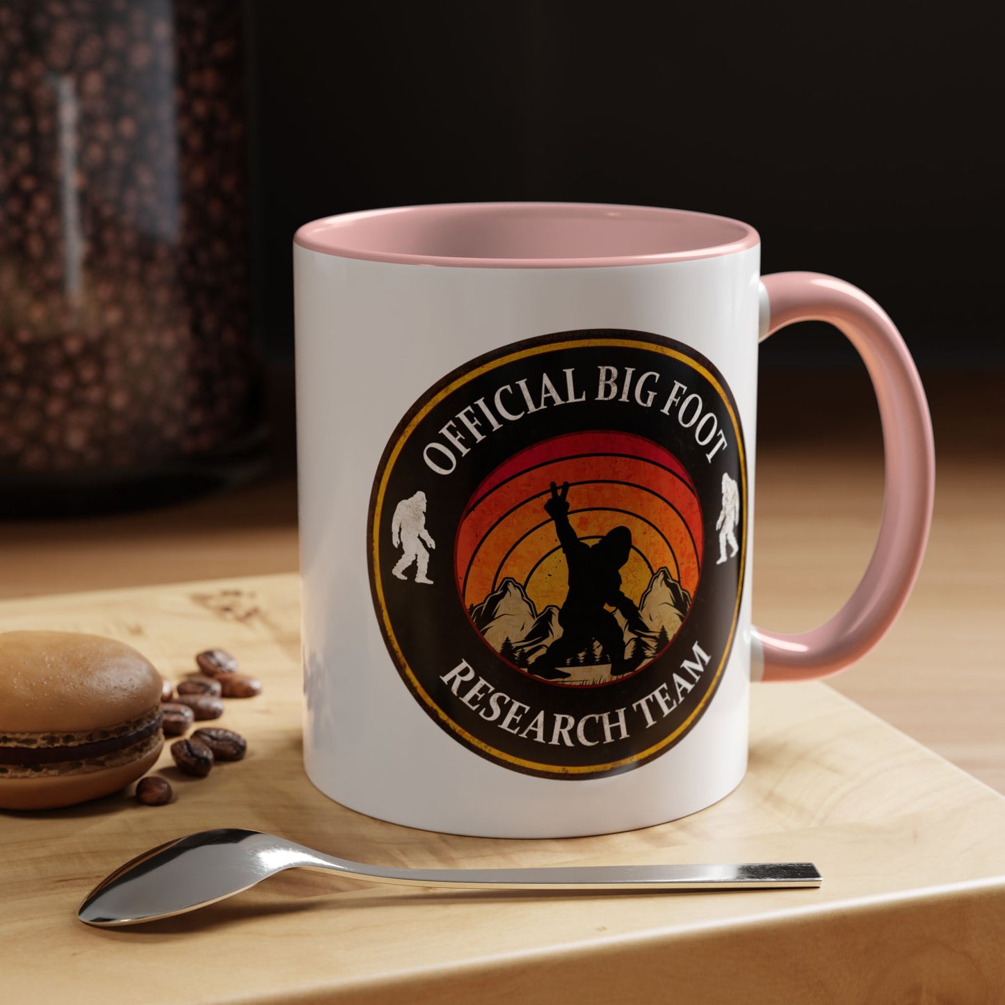 Big Foot Sticker - Big Foot Watch Club - Sasquatch Decal - Funny Yeti Gift Accent Coffee Mug (11, 15oz)