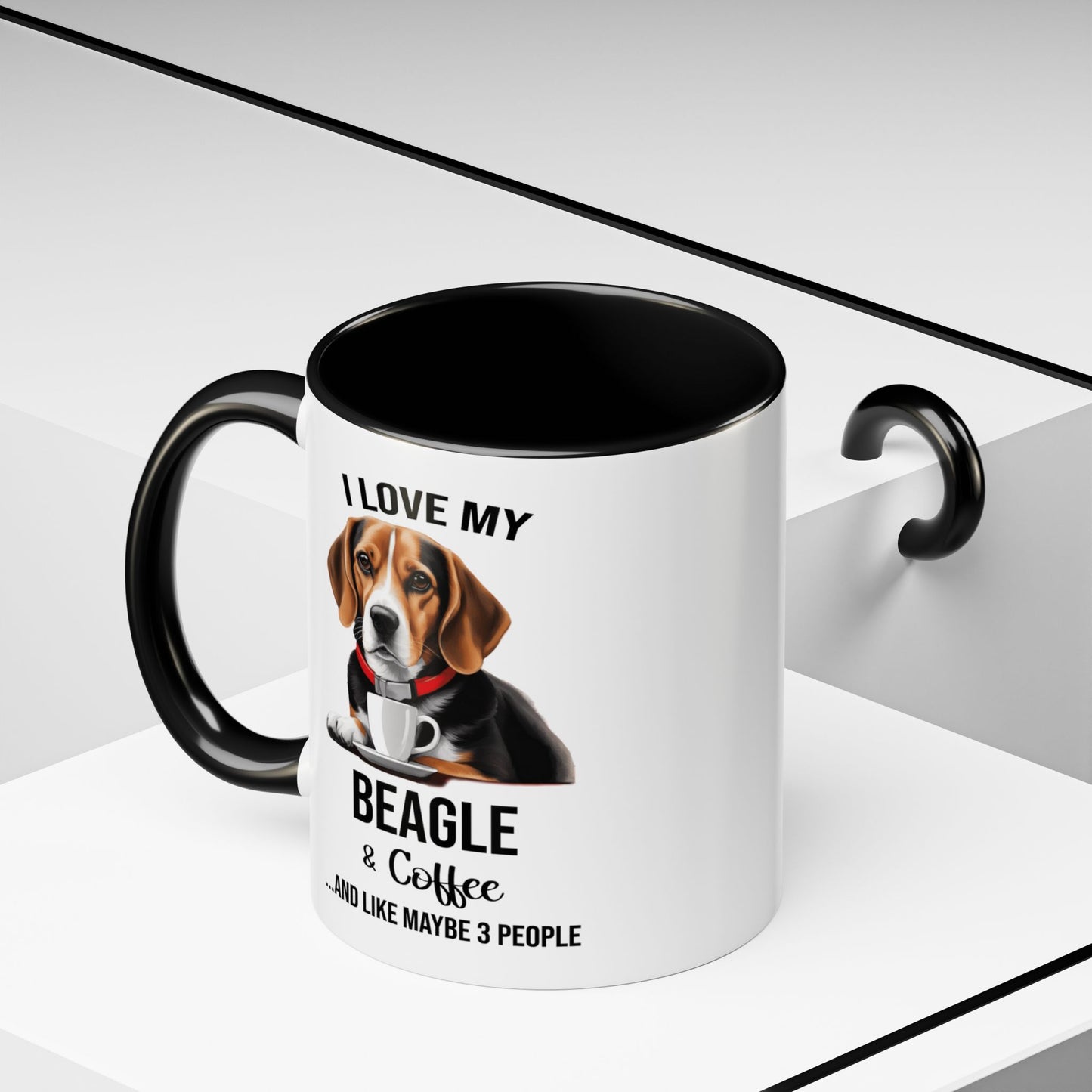 Beagle Lover Mug, Beagle Lover Gift, Coffee Mug, Beagle Mug, Beagle Gift, Beagle Owner Mug Beagle Owner Gift, Dog Mug A0023 Accent Coffee Mug (11, 15oz)