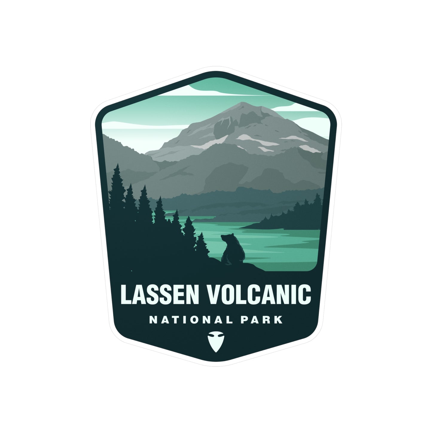 Lassen Volcanic National Park Sticker Gift - Outdoor Adventure Decal