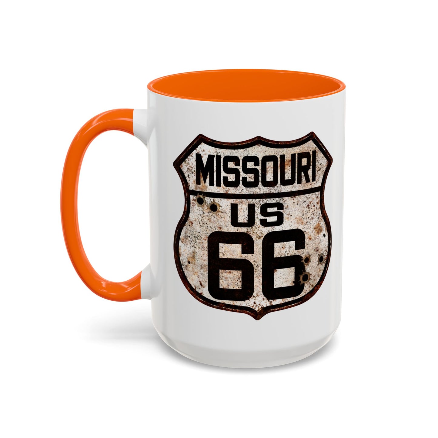 Mug Vintage Rusty Route 66 Highway Shield Missouri Route 66 Gift 11oz, 15oz