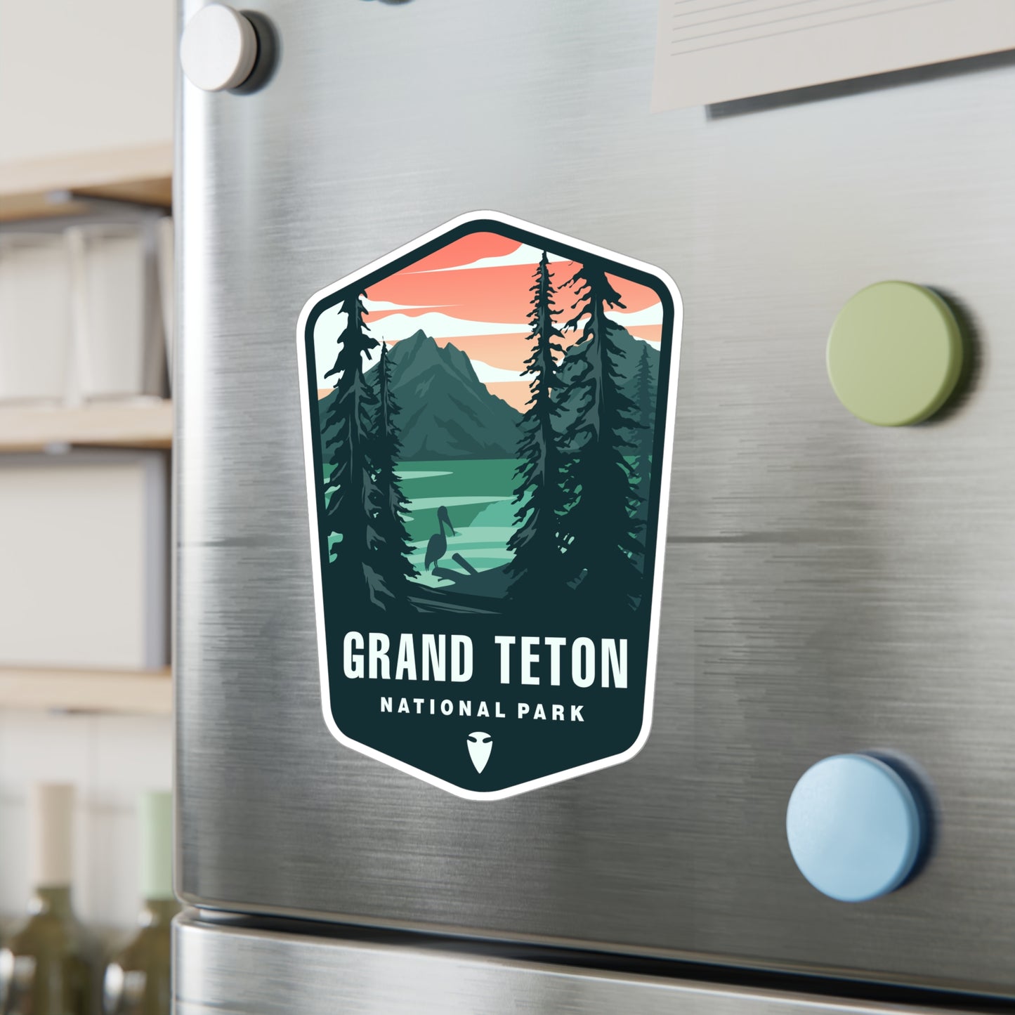 Grand Teton National Park Vinyl Sticker - Perfect Gift for Outdoor Enthusiasts