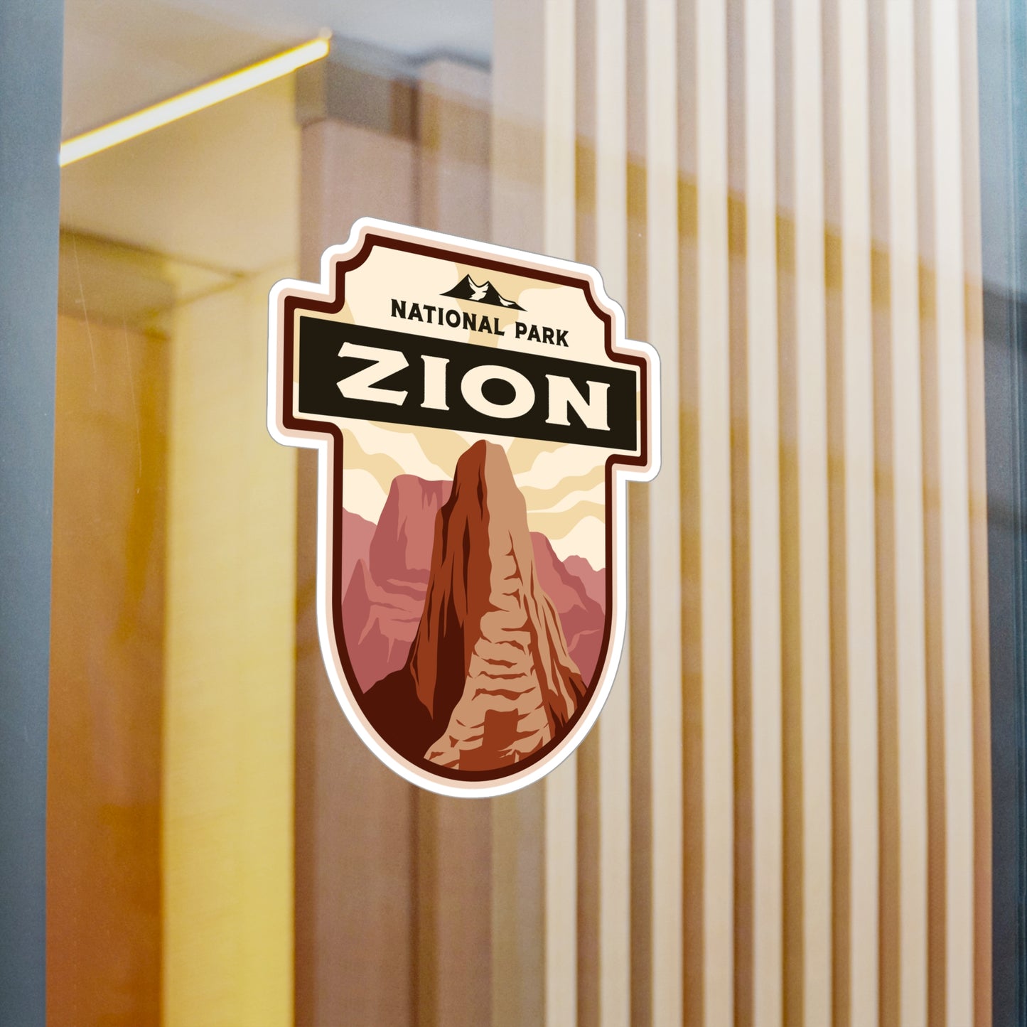 Zion National Park Sticker, National Park Stickers, Travel Stickers, Laptop Decal, Vinyl Sticker, Vinyl Decal, Floral Stickers