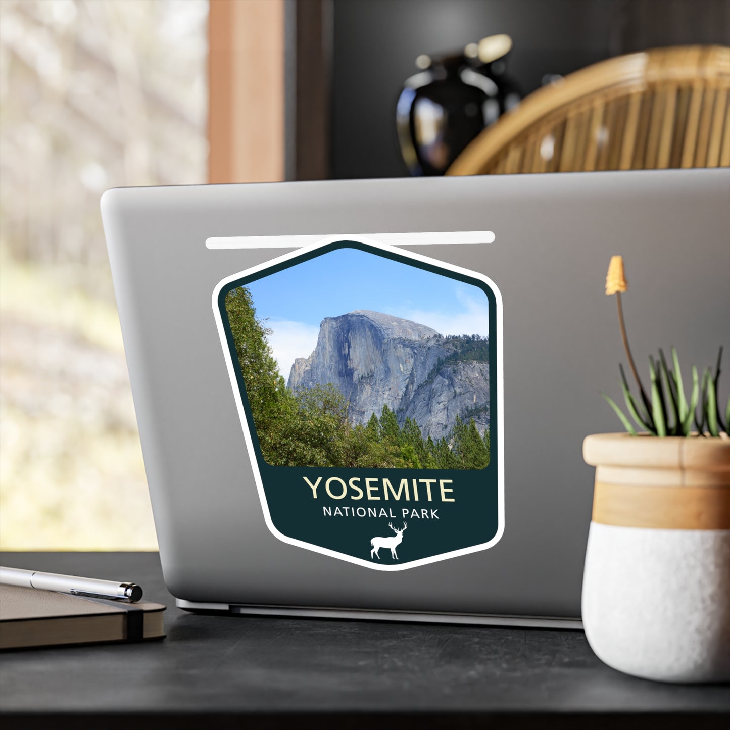 Yosemite National Park Sticker, National Park Stickers, Travel Stickers, Laptop Decal, Vinyl Sticker, Vinyl Decal, Floral Stickers