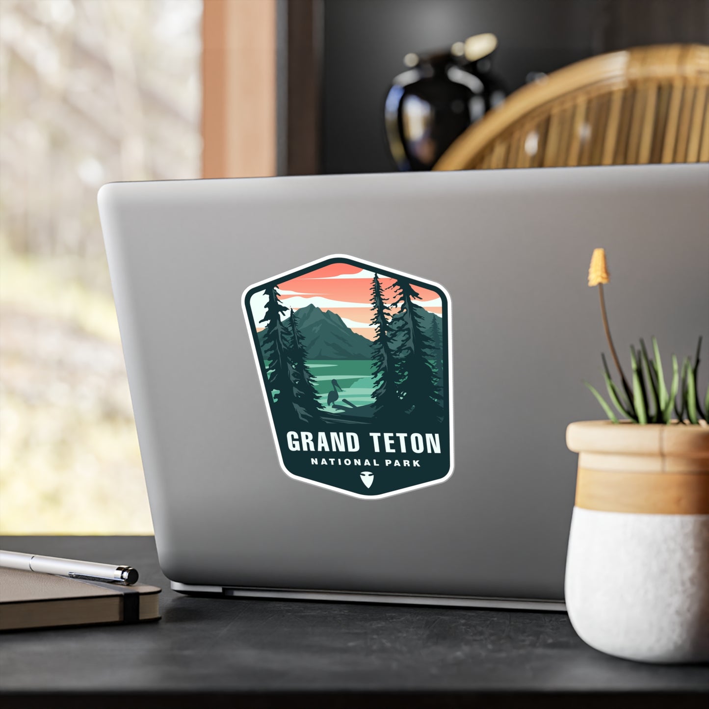 Grand Teton National Park Vinyl Sticker - Perfect Gift for Outdoor Enthusiasts