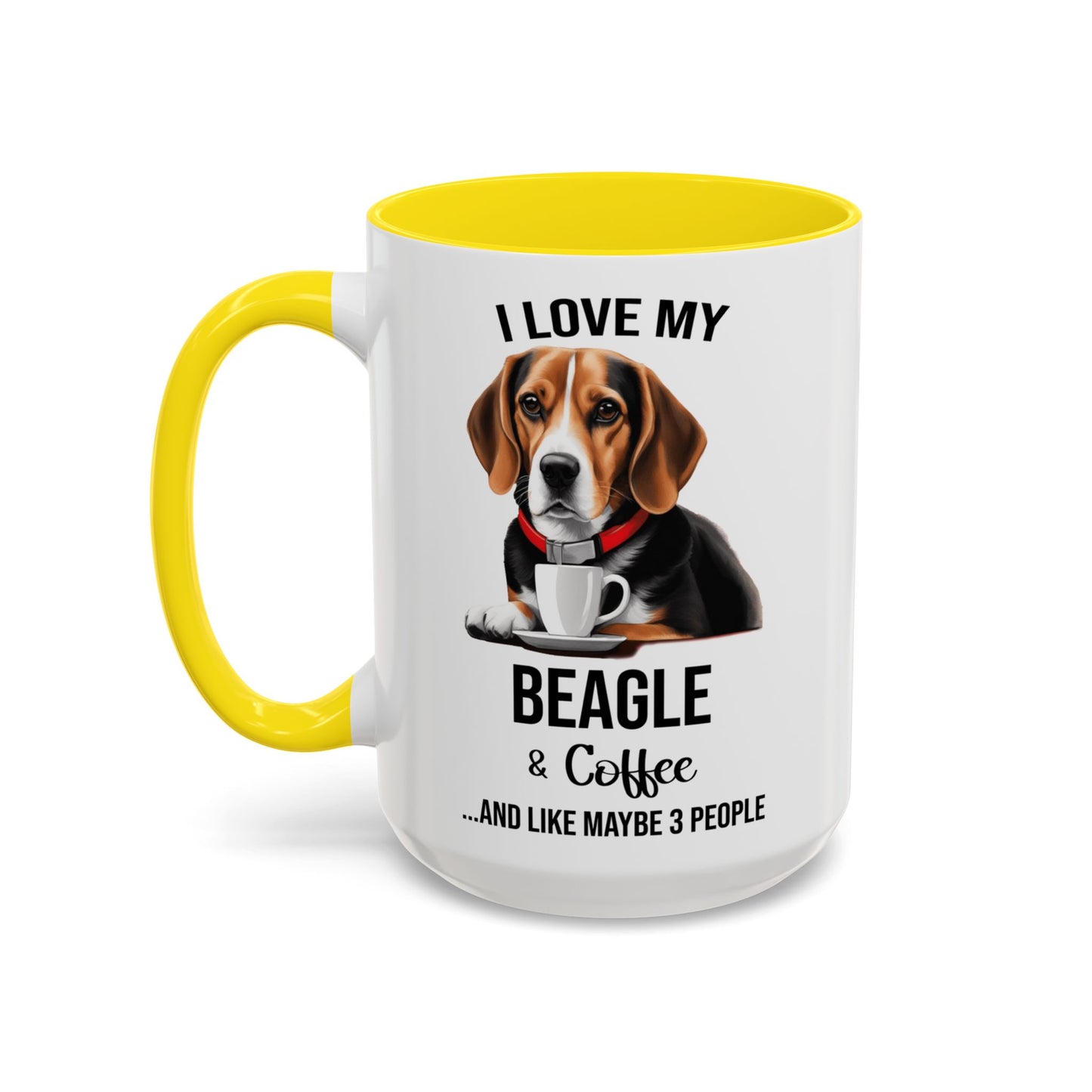 Beagle Lover Mug, Beagle Lover Gift, Coffee Mug, Beagle Mug, Beagle Gift, Beagle Owner Mug Beagle Owner Gift, Dog Mug A0023 Accent Coffee Mug (11, 15oz)