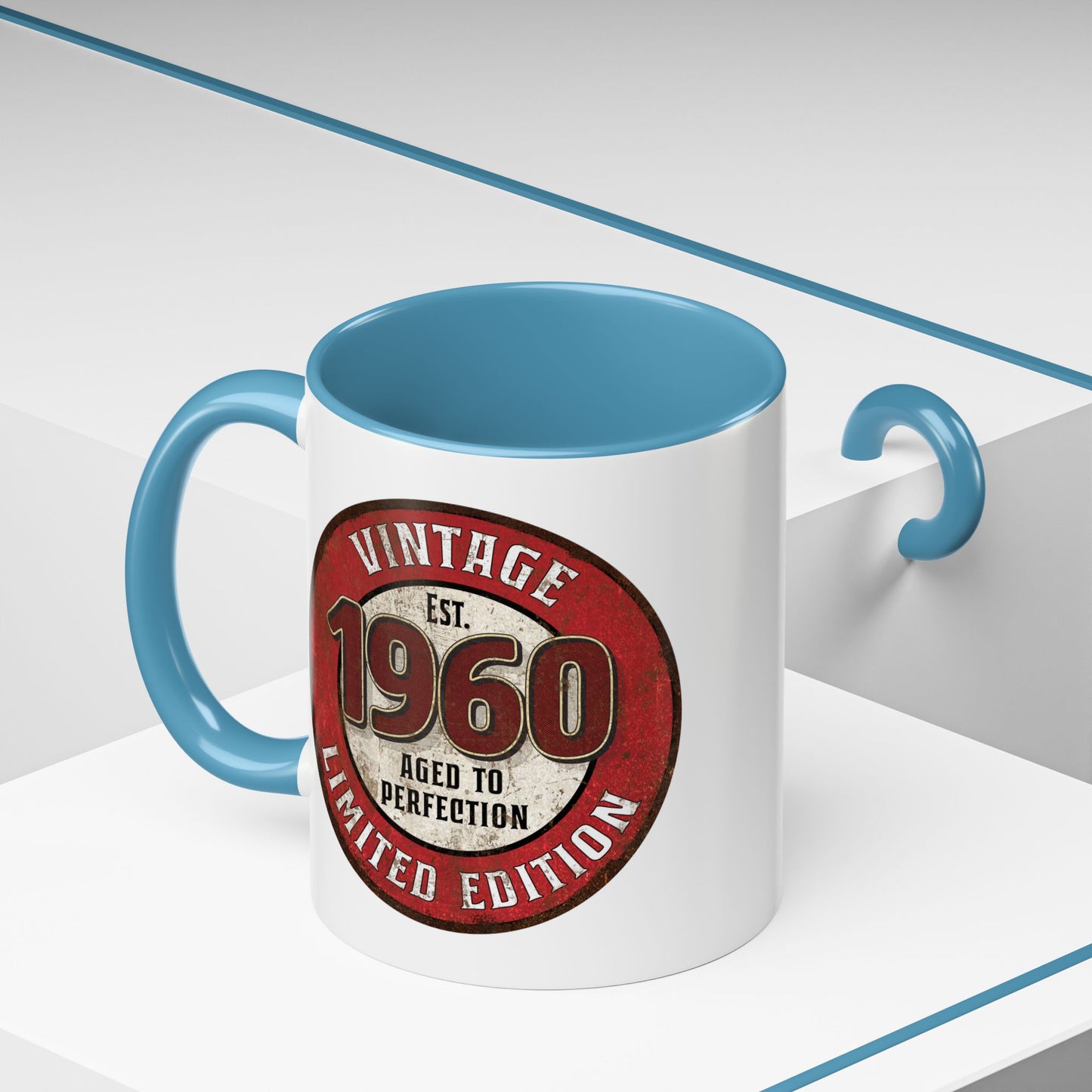 Vintage 1960 Birthday Mug, Aged to Perfection Limited Qty Coffee Cup - Gift Idea, Memories, Special Occasion, Unique Gift