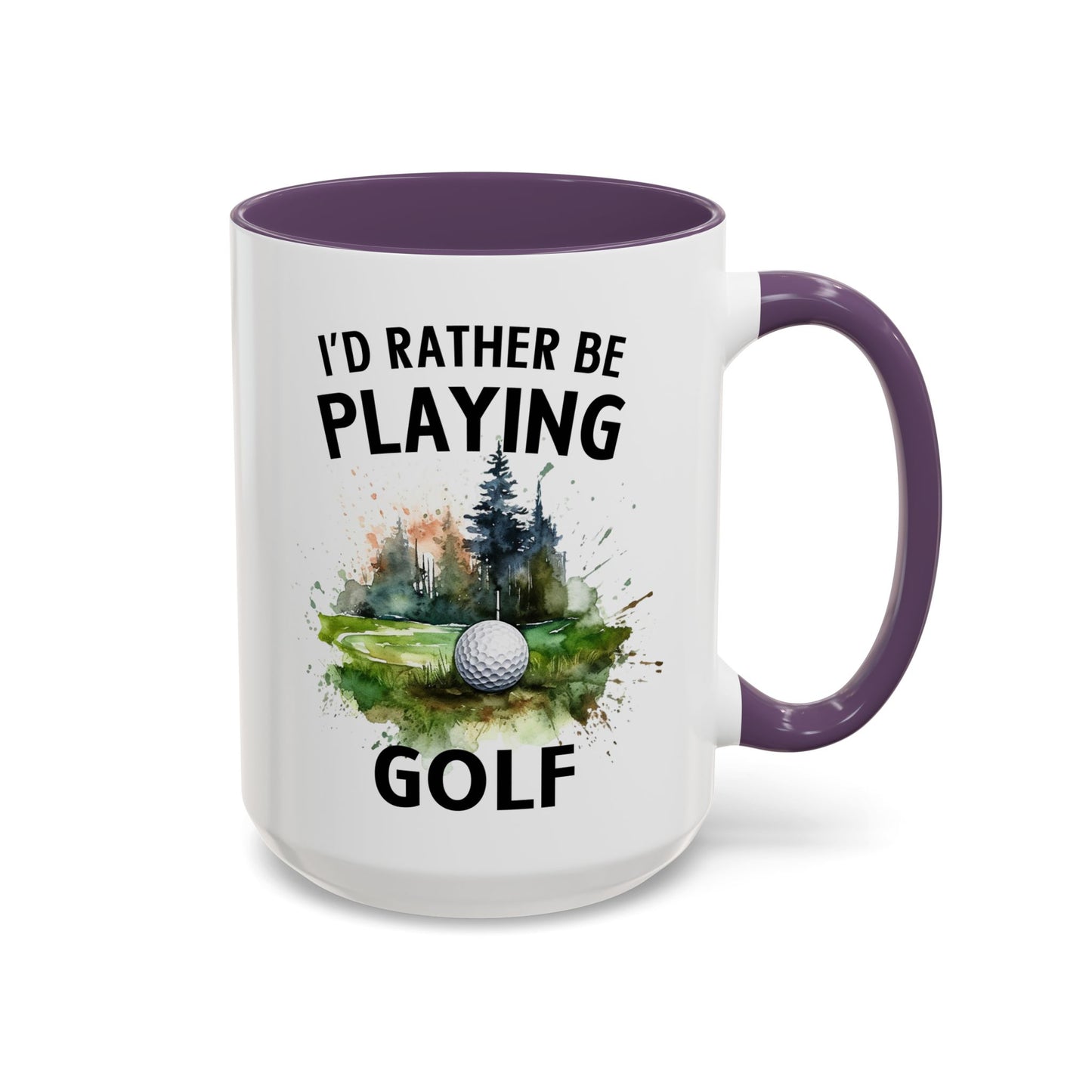 Funny Golf Mug - 11oz Ceramic Mug, I'd Rather Be Playing Golf Gift for Golfers 0190001