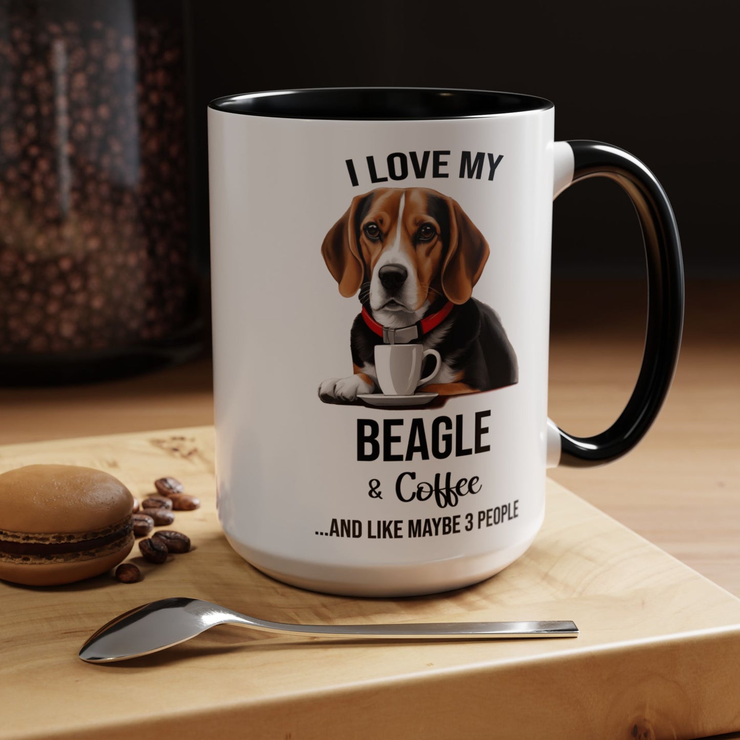 Beagle Lover Mug, Beagle Lover Gift, Coffee Mug, Beagle Mug, Beagle Gift, Beagle Owner Mug Beagle Owner Gift, Dog Mug A0023 Accent Coffee Mug (11, 15oz)