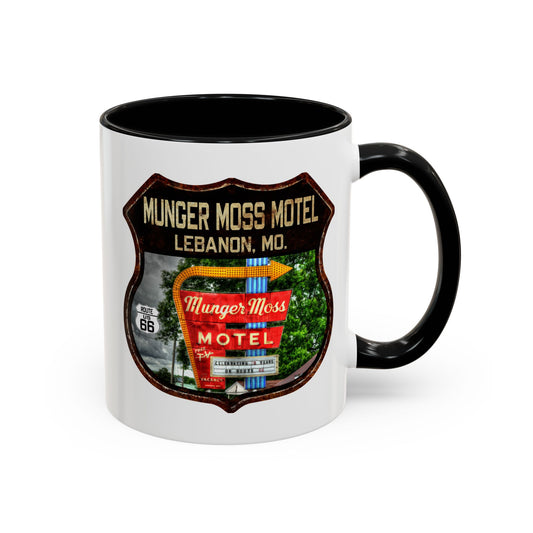 Mug Munger Moss Motel Route 66 Shield Missouri 11oz