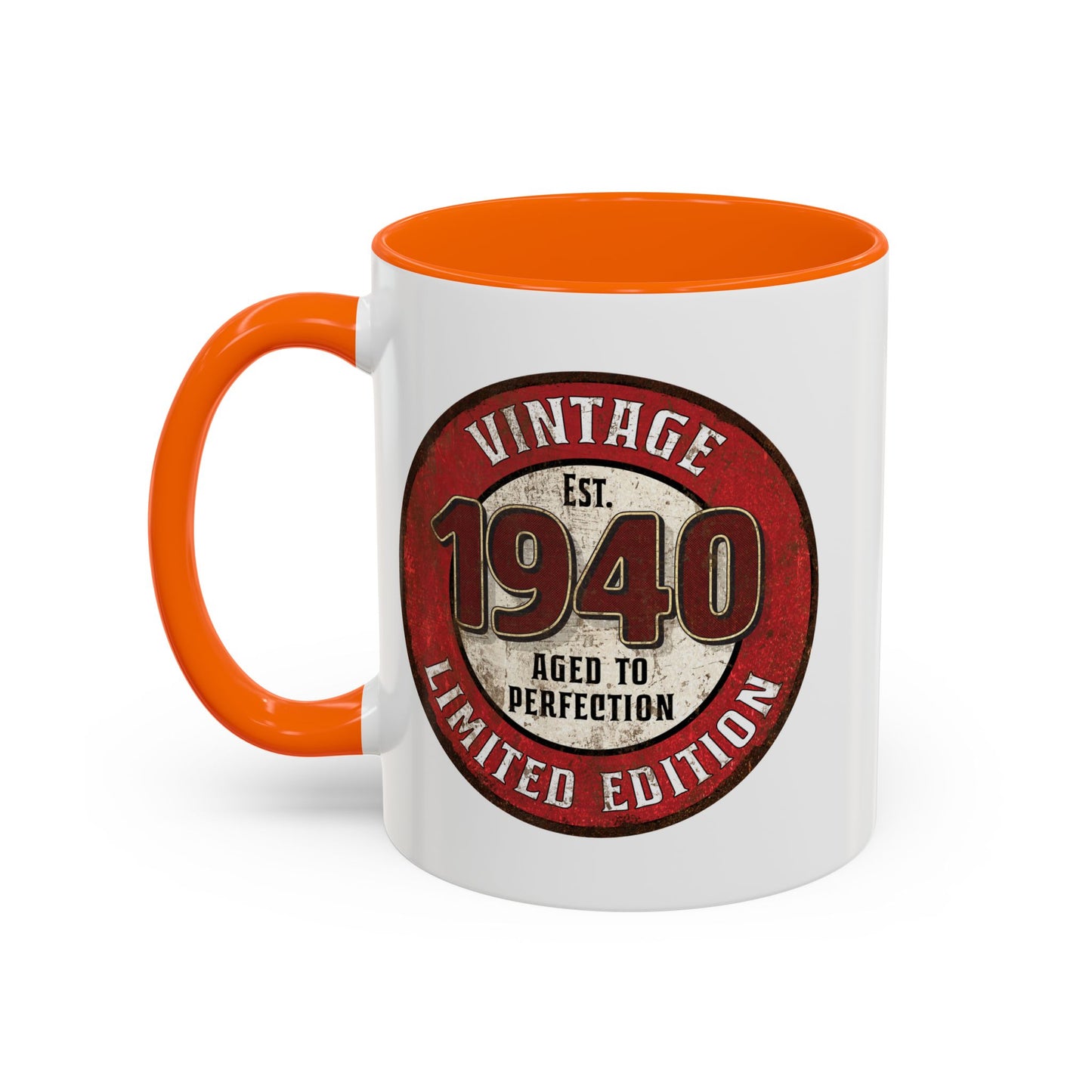 Vintage 1940 Birthday Mug, Aged to Perfection Limited Qty Coffee Cup